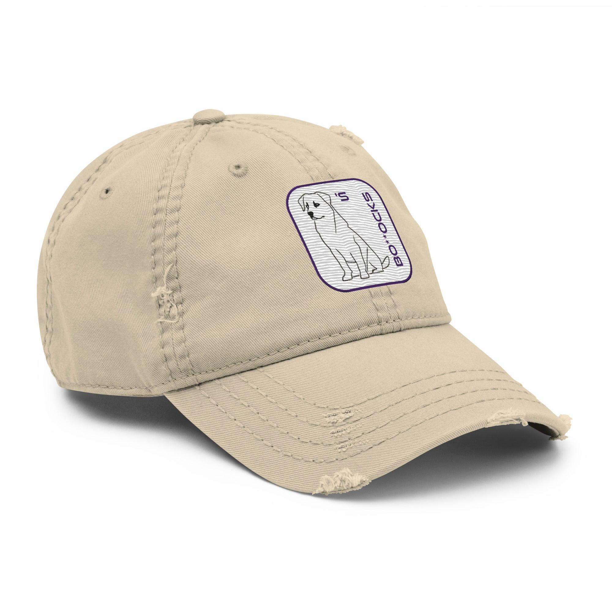 'Dog's Bo**ocks' Distressed Dad Hat - POMA Graphics