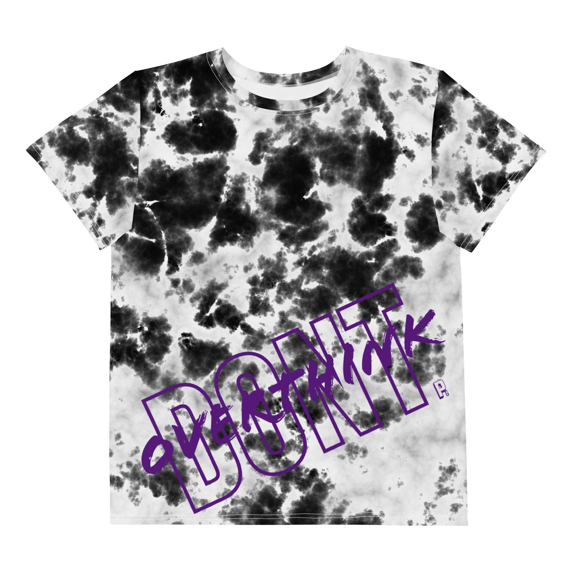 'Don't Overthink' Tie-Dye Baby Tee - All Over Print - POMA Graphics