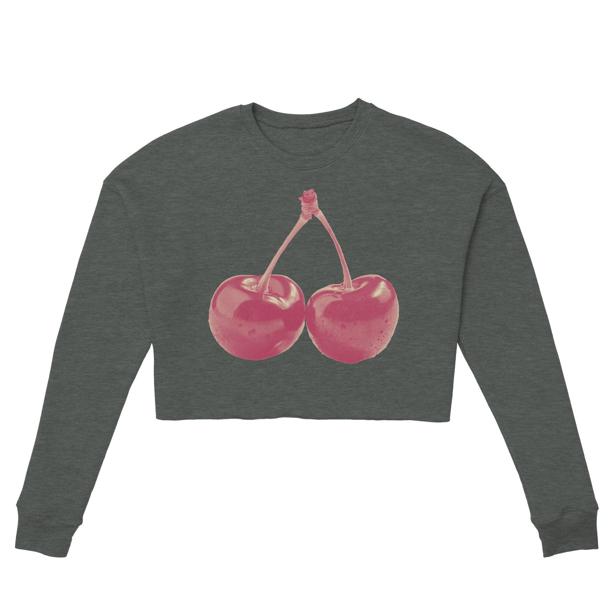 'Cherry Red' Cropped Sweatshirt - POMA