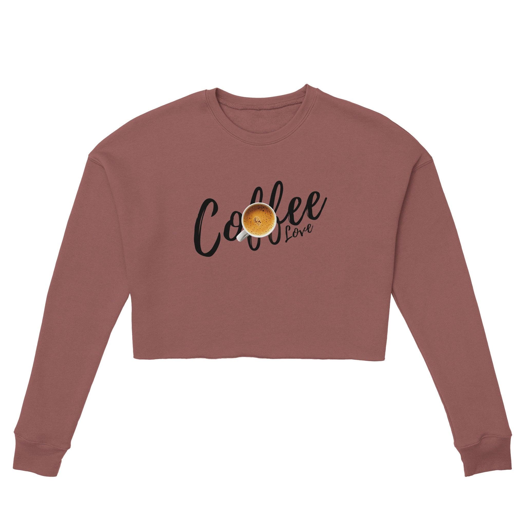 'Coffee Love' Cropped Sweatshirt - POMA
