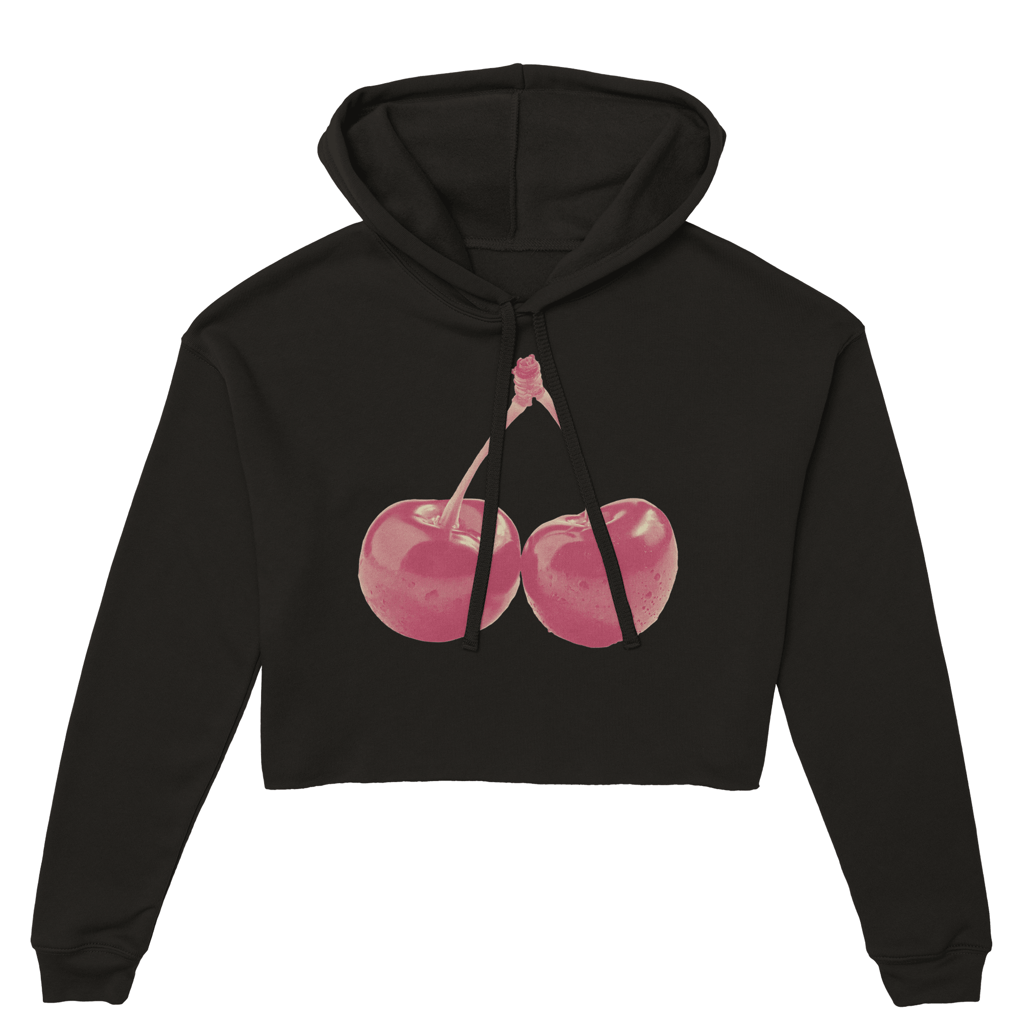 'Cherry Red' Cropped Hoodie - POMA