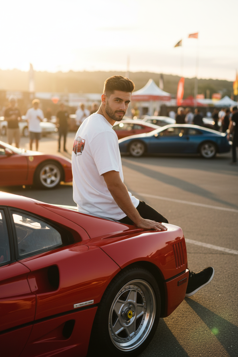 Ferrari F40 Lifestyle Mockup