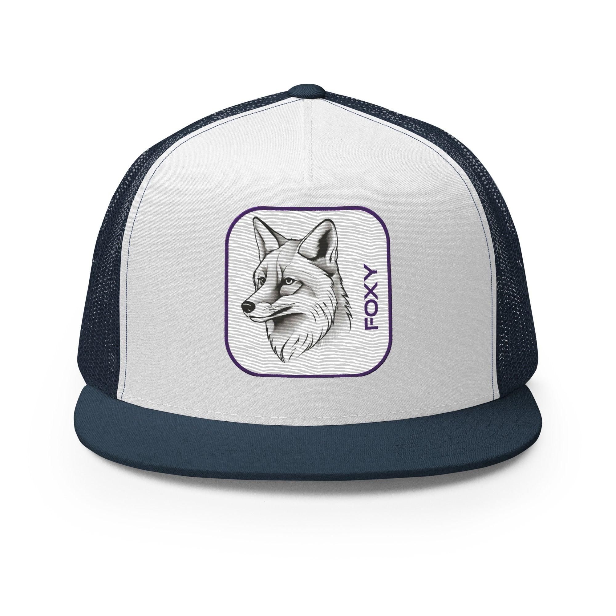 'Foxy' five-panel Trucker Cap - POMA Graphics