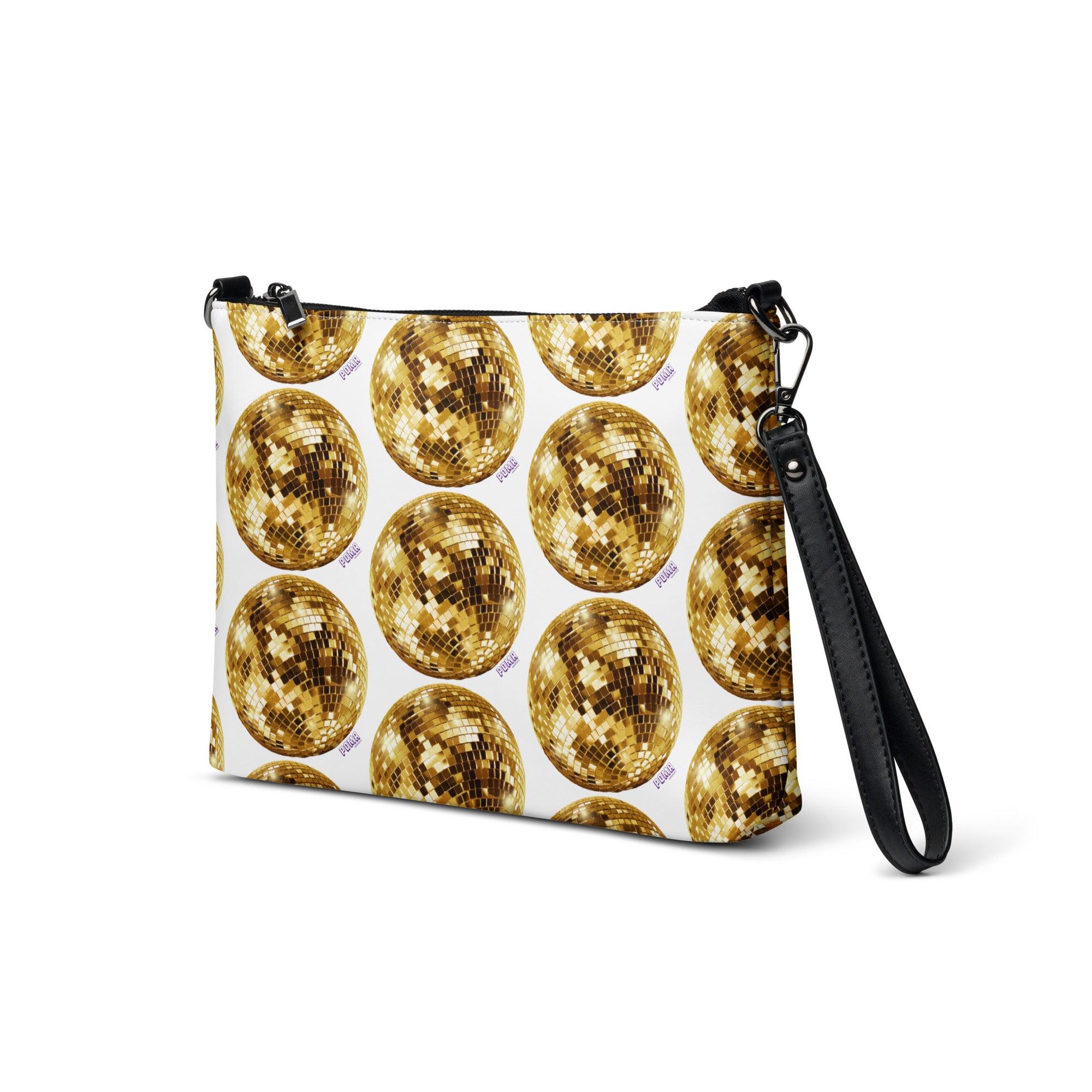 'Gold Disco Ball' Crossbody bag - POMA Graphics