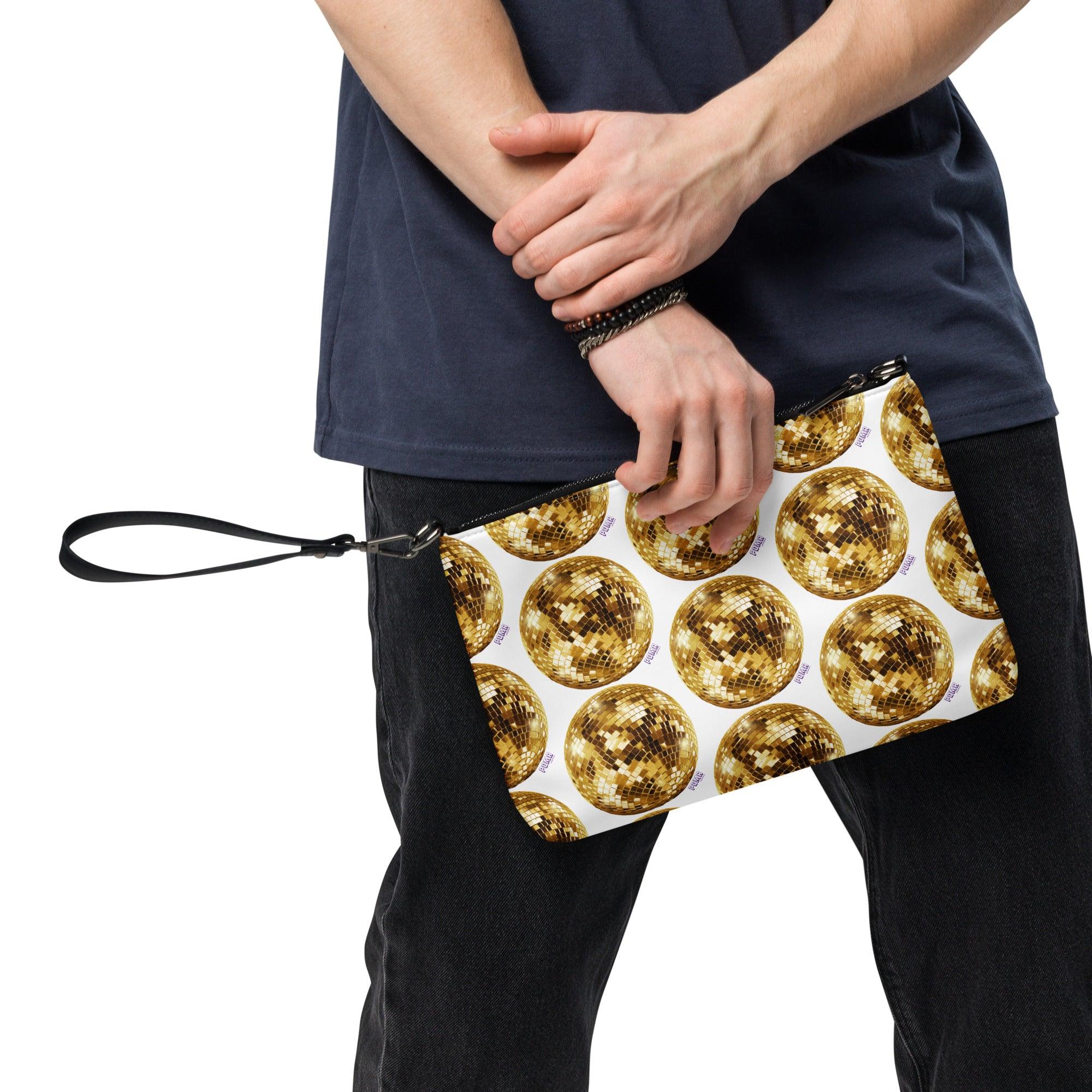 'Gold Disco Ball' Crossbody bag - POMA Graphics