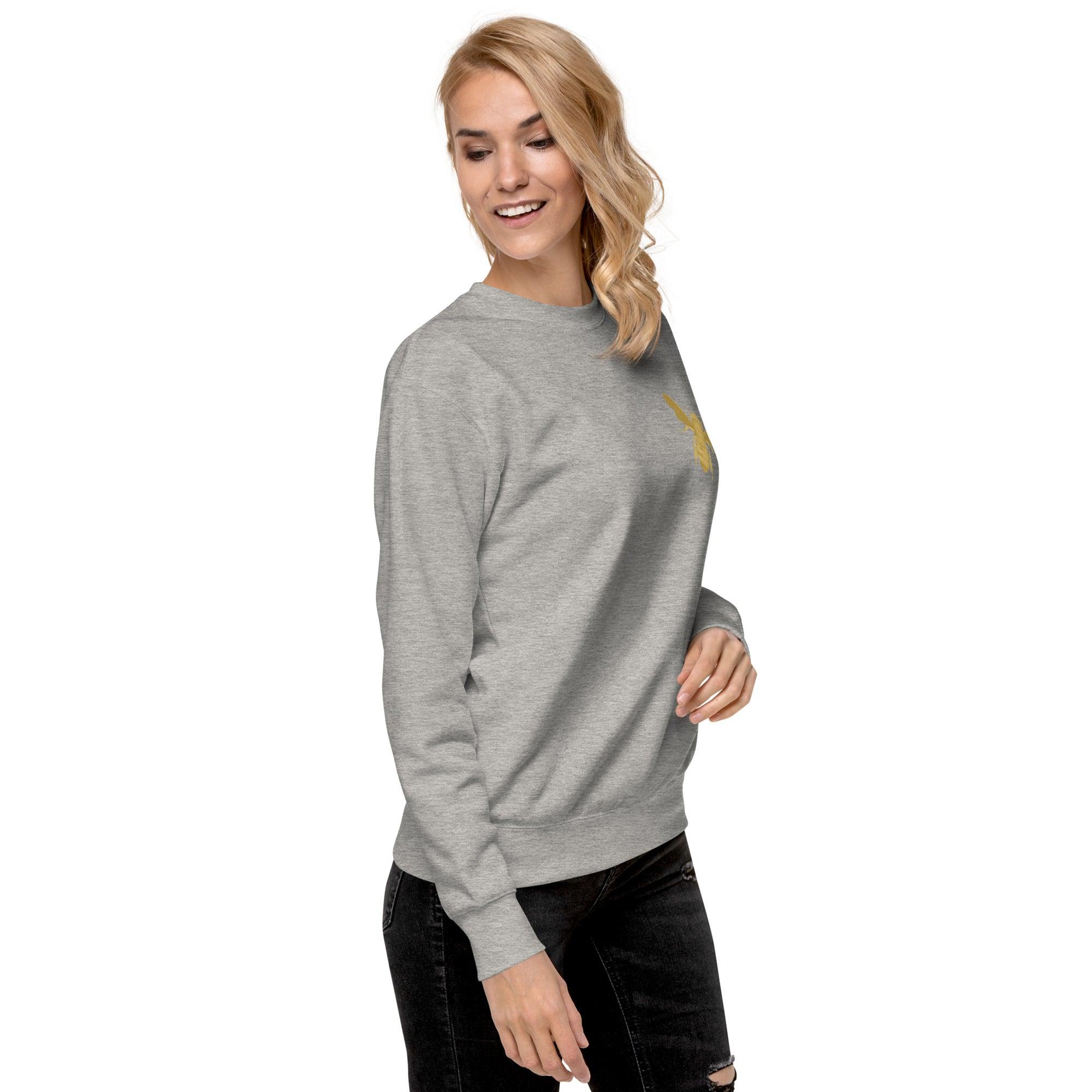 'Gold Edition Bee' Boyfriend Premium Sweatshirt - POMA Graphics