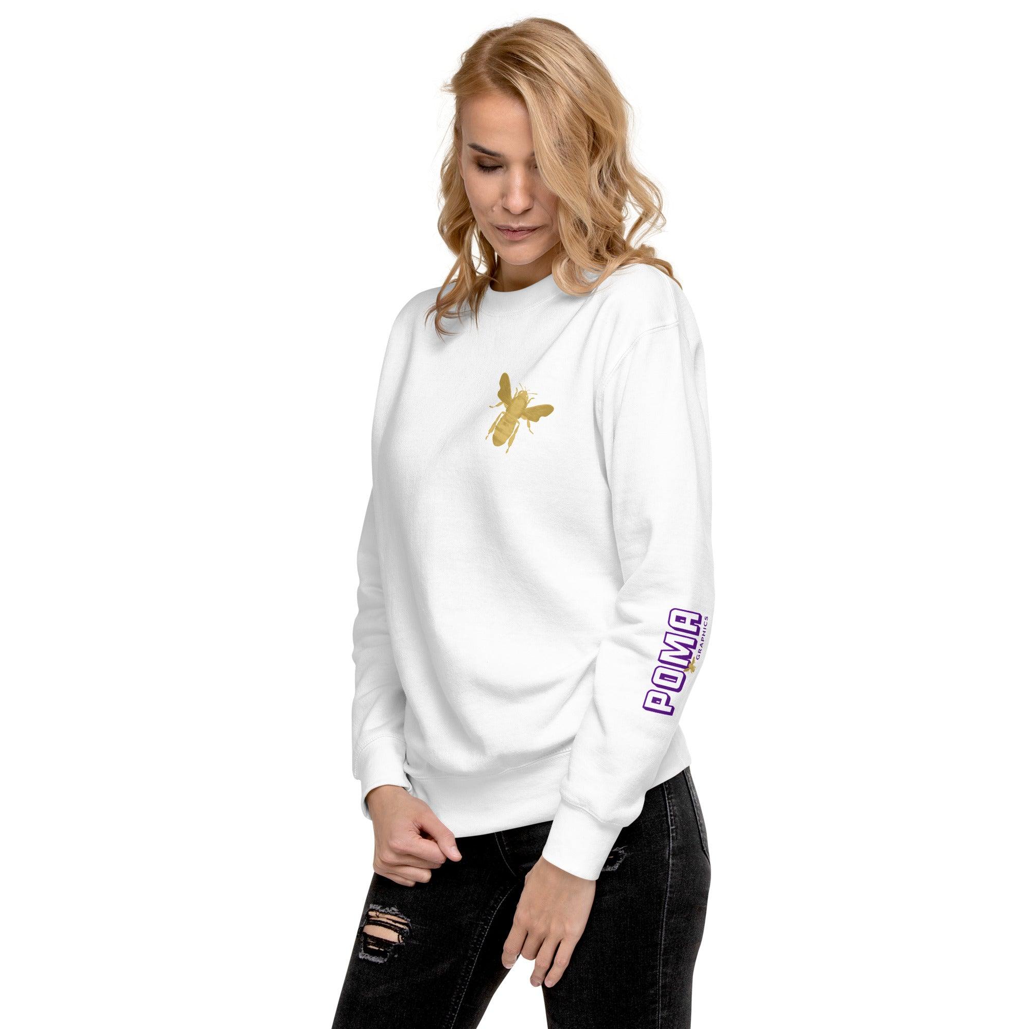 'Gold Edition Bee' Boyfriend Premium Sweatshirt - POMA Graphics