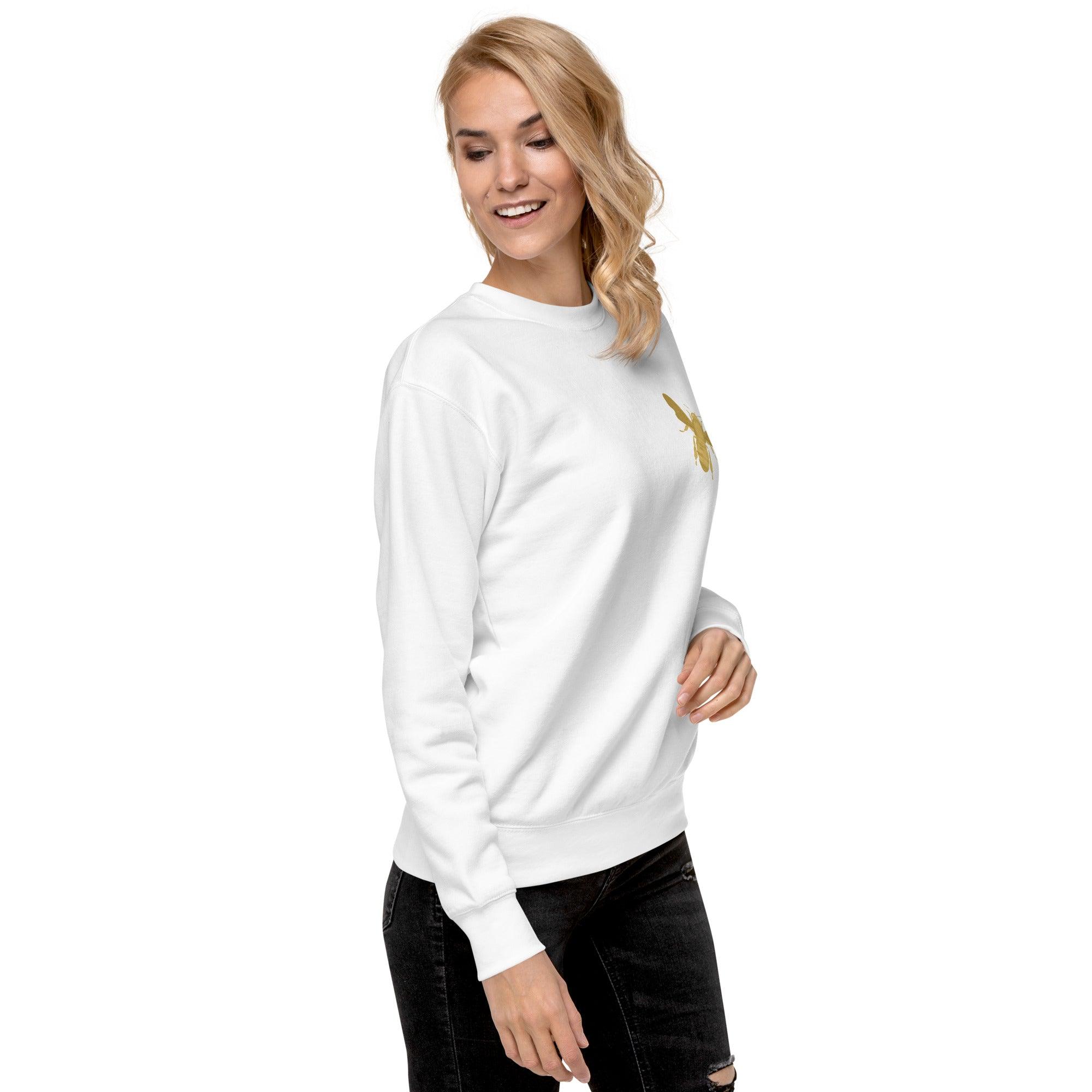 'Gold Edition Bee' Boyfriend Premium Sweatshirt - POMA Graphics