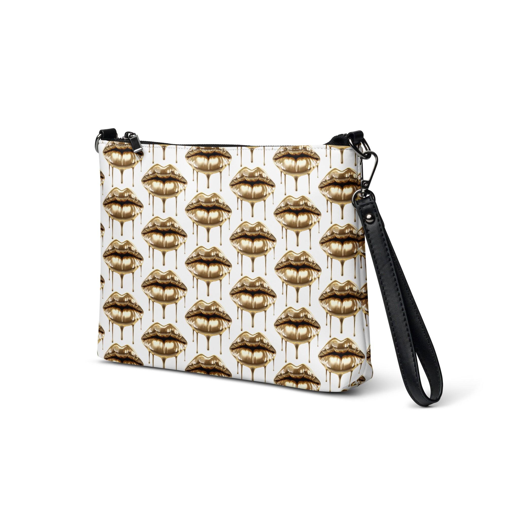 'Gold Lips' Crossbody bag - POMA Graphics