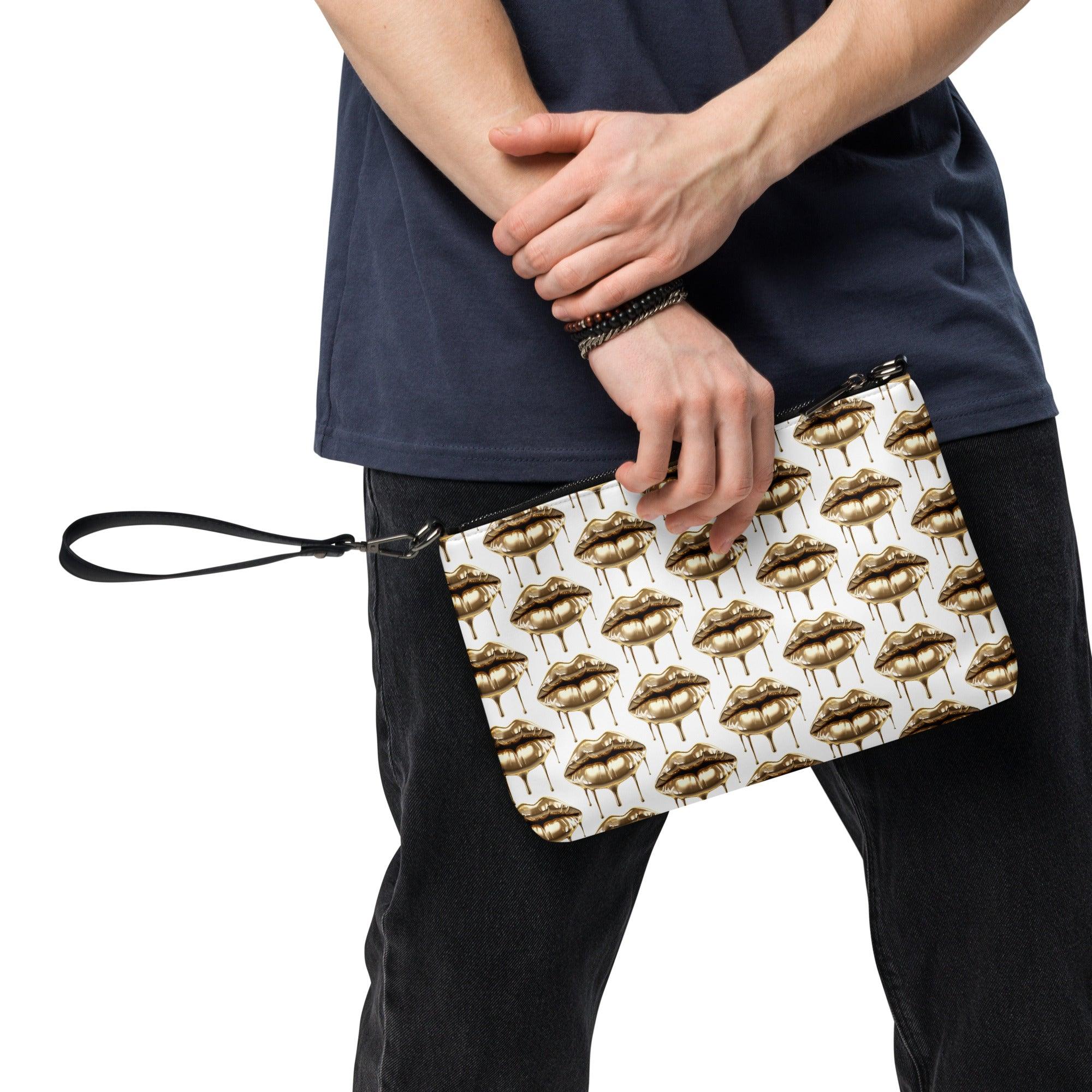 'Gold Lips' Crossbody bag - POMA Graphics