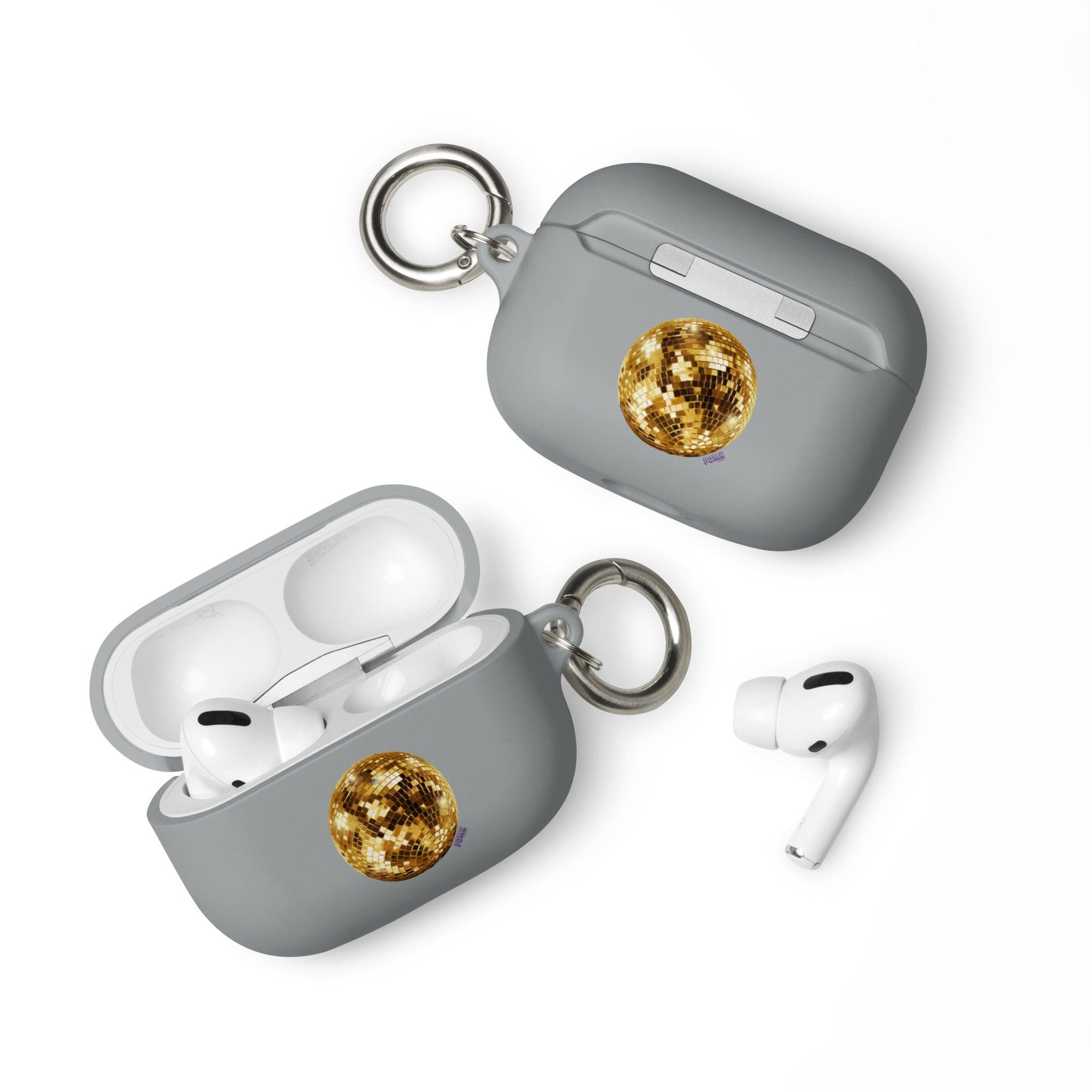 'Golden Disco Ball' Rubber Case for AirPods® - POMA Graphics