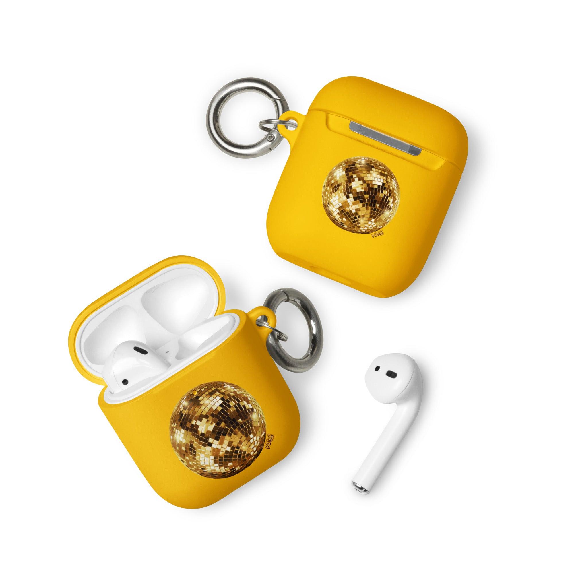 'Golden Disco Ball' Rubber Case for AirPods® - POMA Graphics