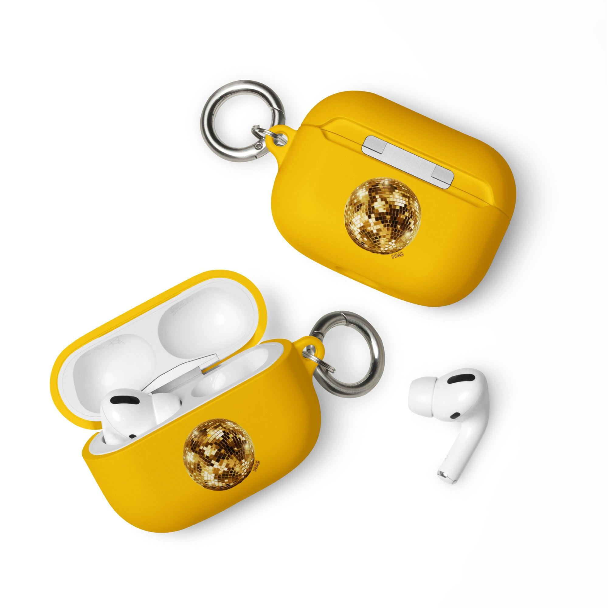 'Golden Disco Ball' Rubber Case for AirPods® - POMA Graphics