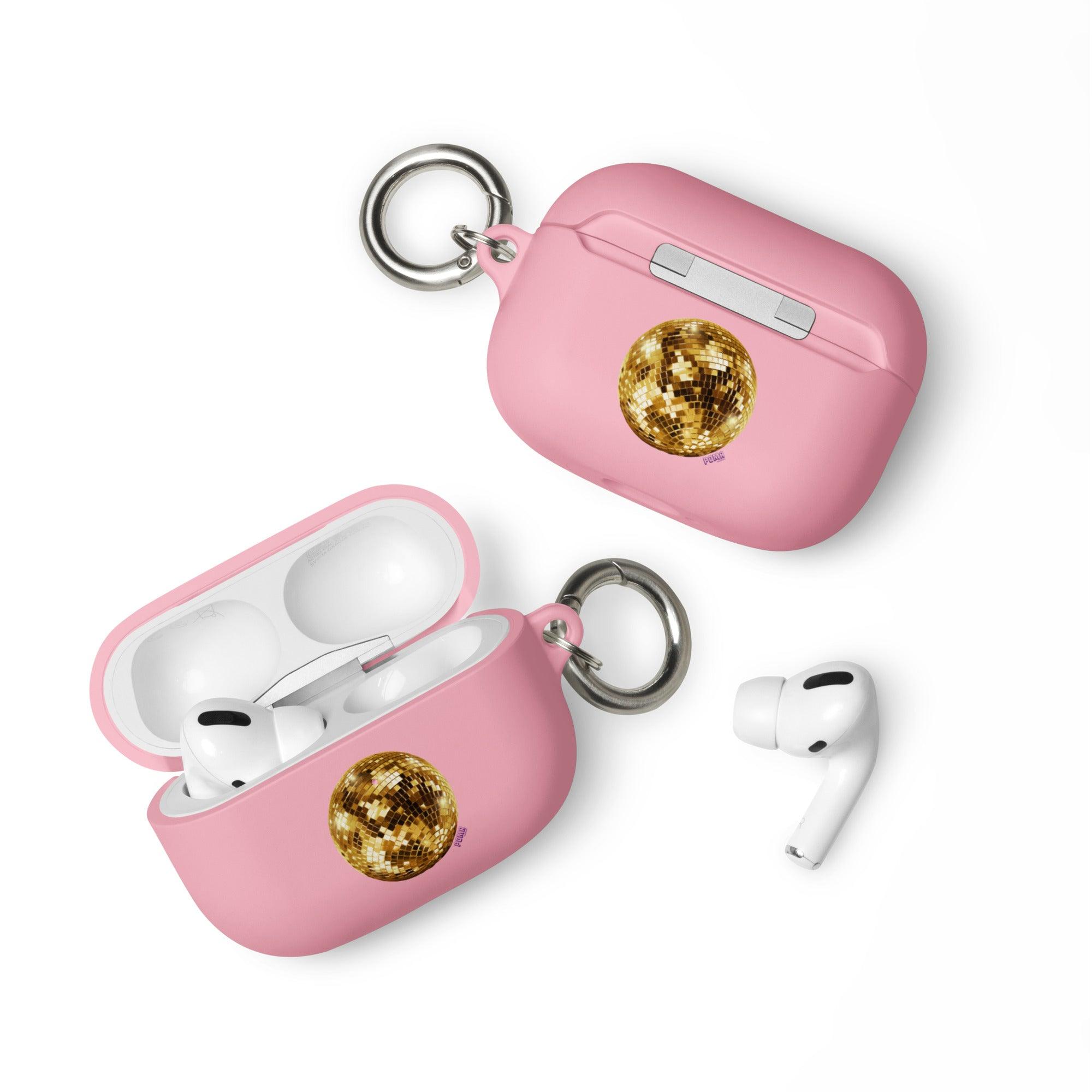 'Golden Disco Ball' Rubber Case for AirPods® - POMA Graphics