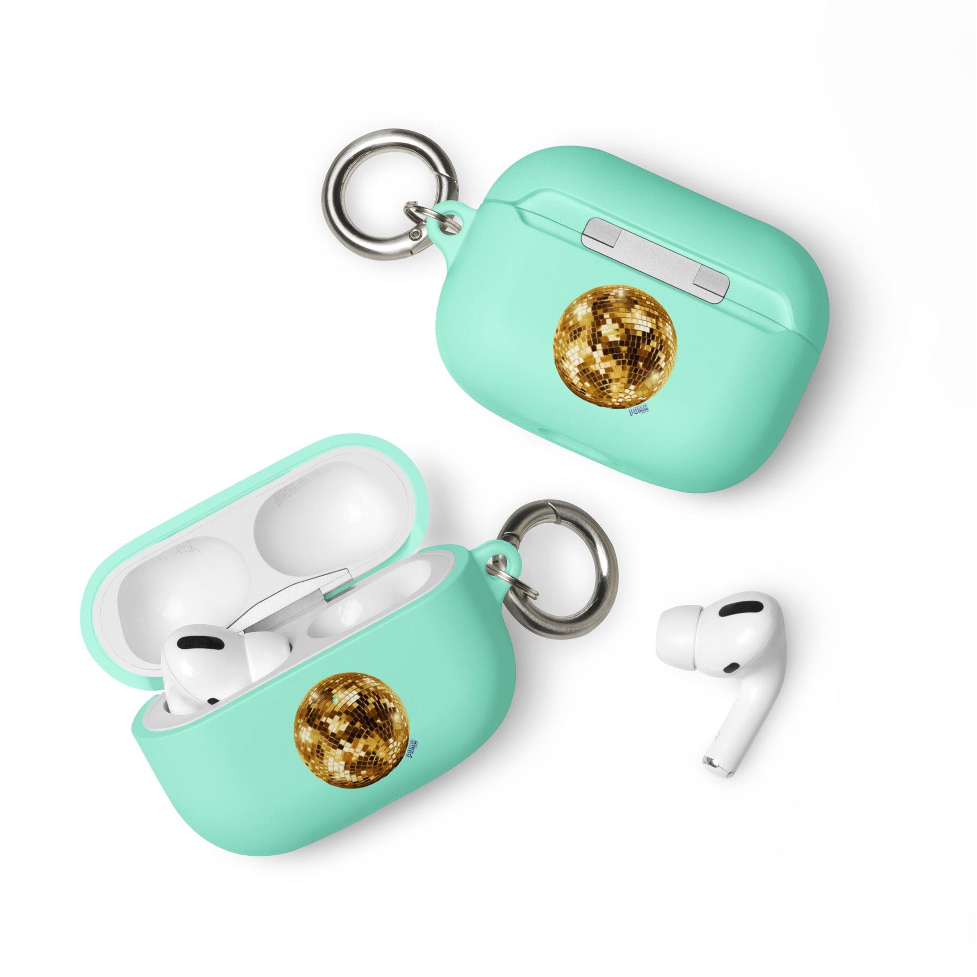 'Golden Disco Ball' Rubber Case for AirPods® - POMA Graphics