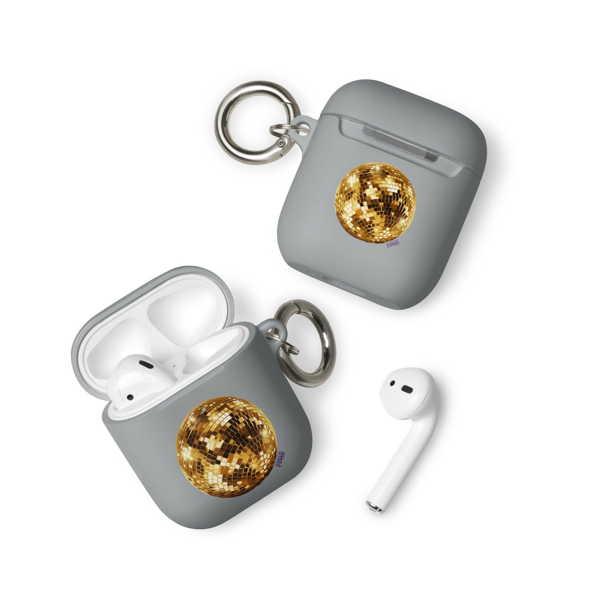 'Golden Disco Ball' Rubber Case for AirPods® - POMA Graphics