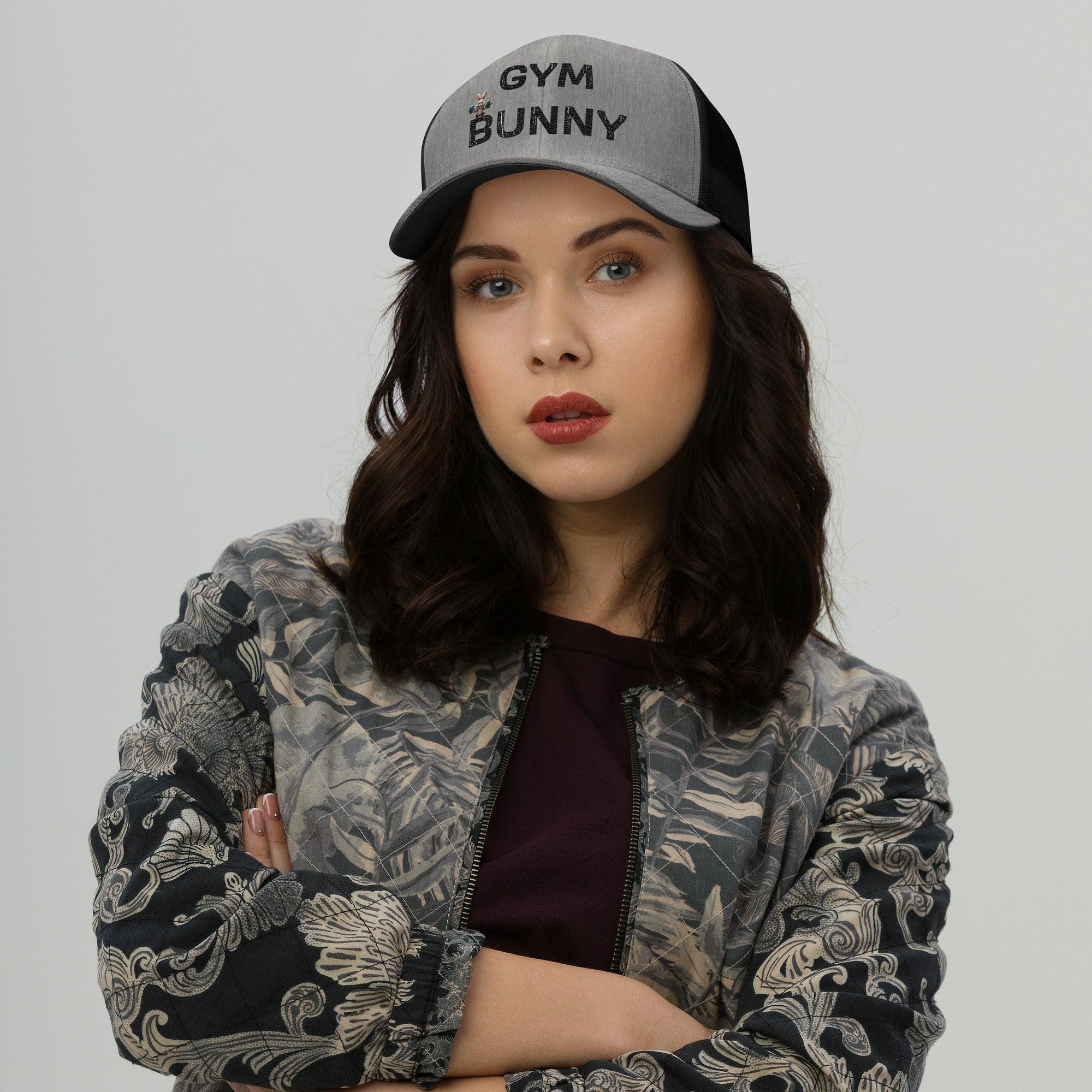 'Gym Bunny' Retro Trucker Cap - POMA Graphics