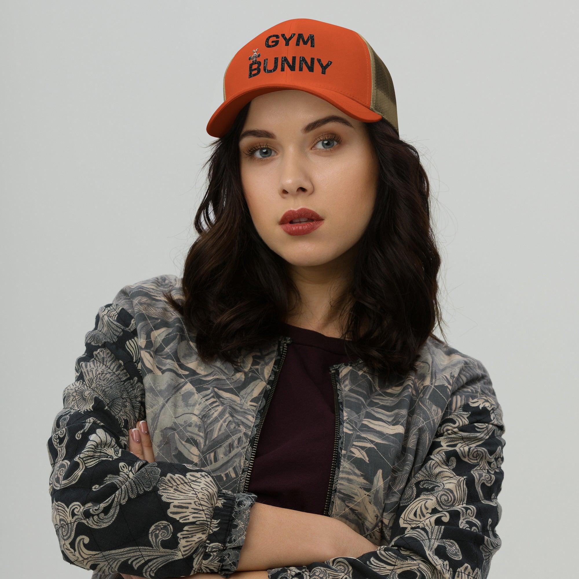 'Gym Bunny' Retro Trucker Cap - POMA Graphics