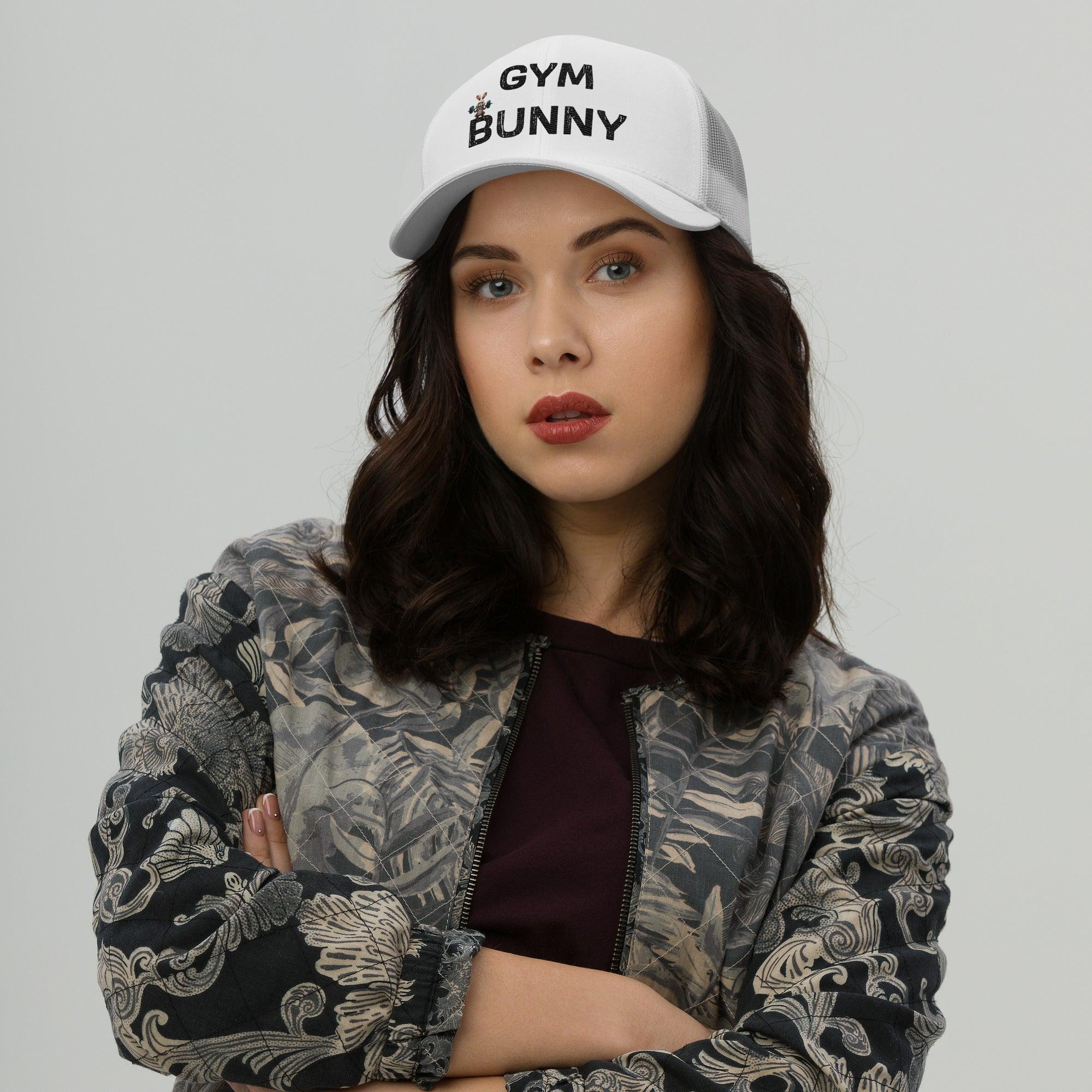 'Gym Bunny' Retro Trucker Cap - POMA Graphics