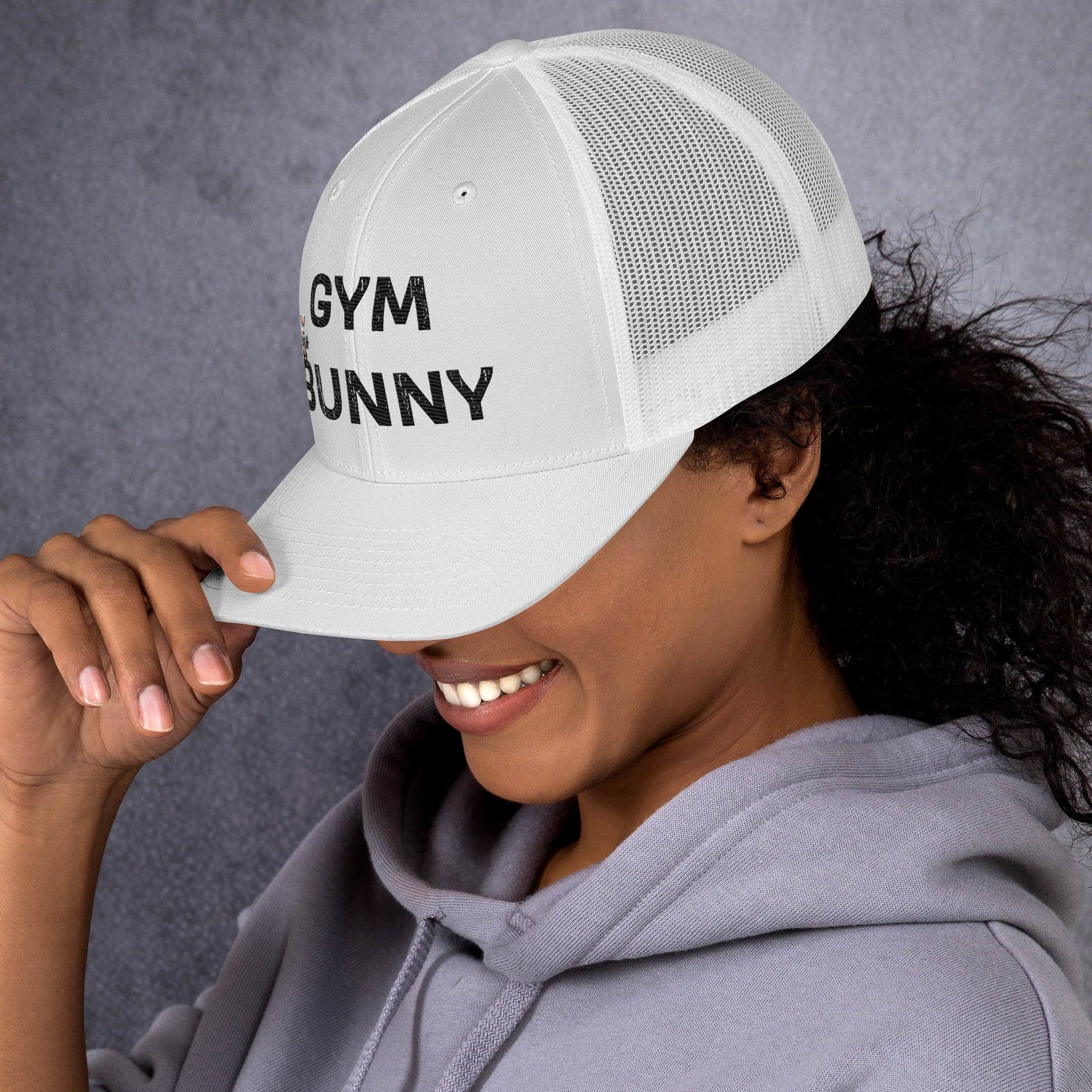 'Gym Bunny' Retro Trucker Cap - POMA Graphics