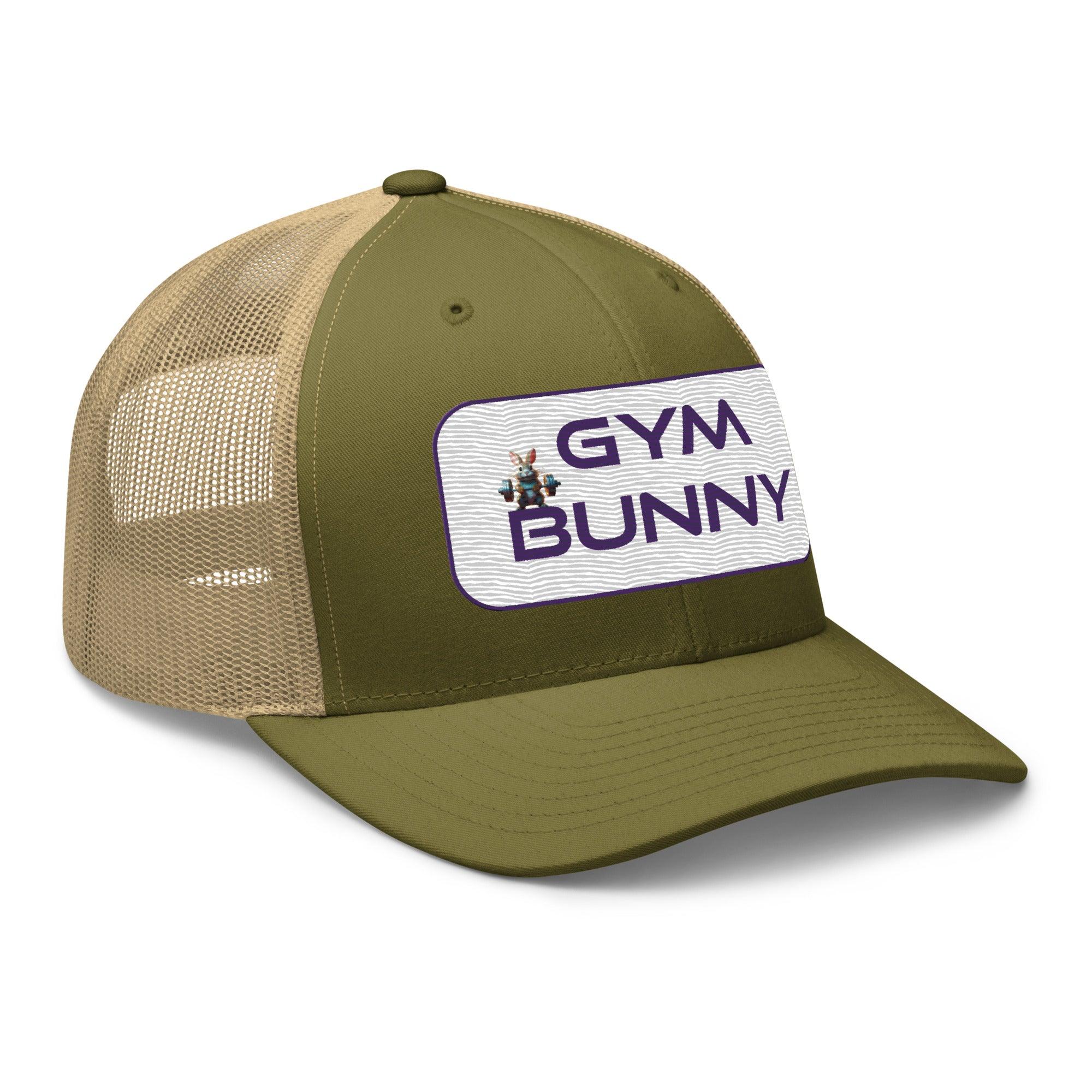 'Gym Bunny' Retro Trucker Cap - POMA Graphics