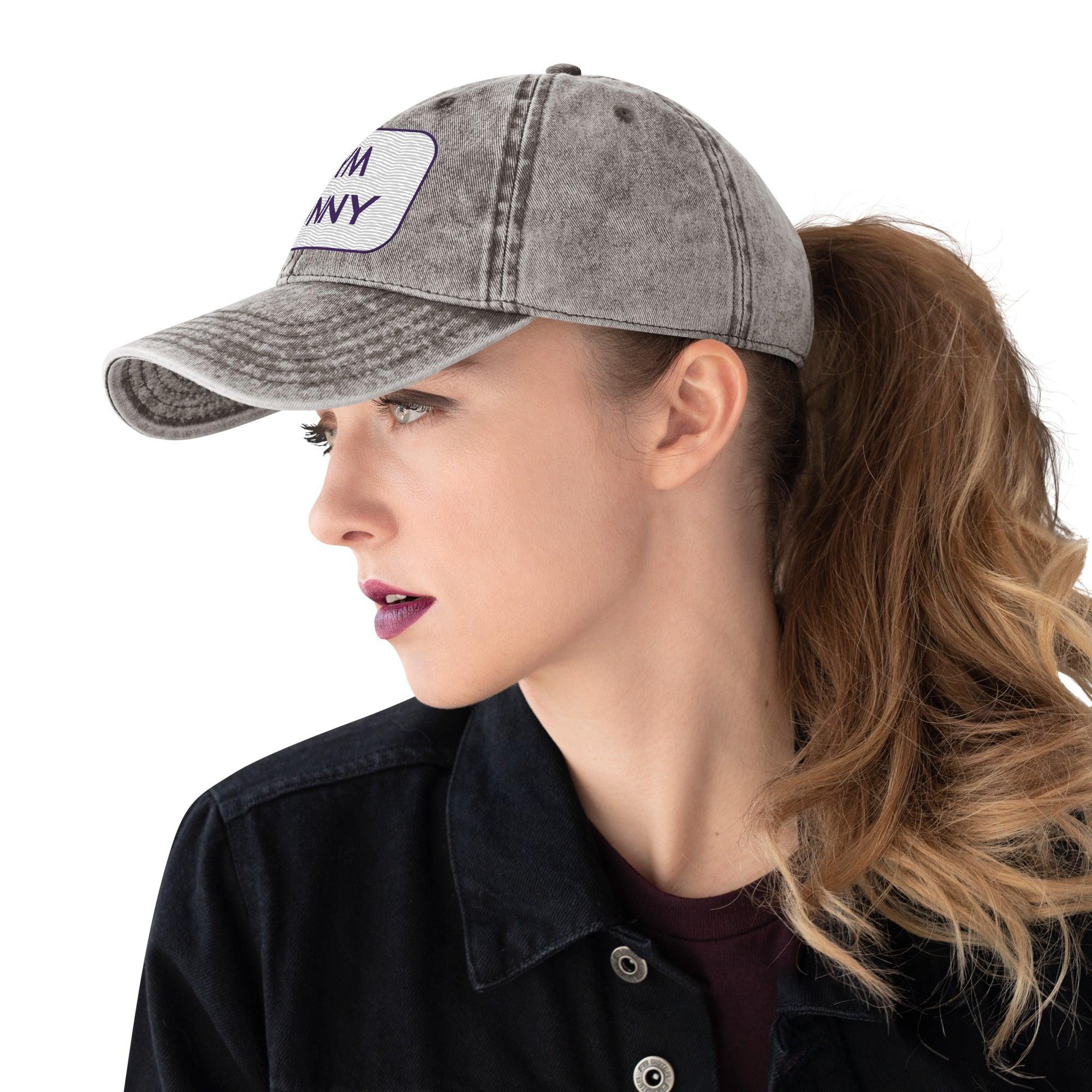 'Gym Bunny' Vintage Cotton Twill Cap - POMA Graphics