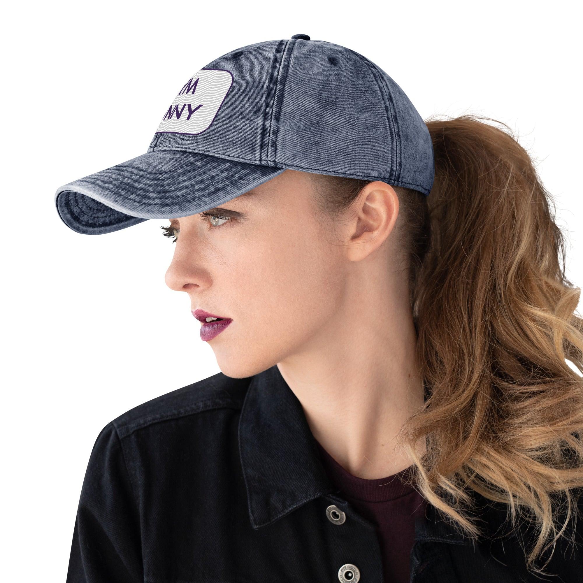 'Gym Bunny' Vintage Cotton Twill Cap - POMA Graphics