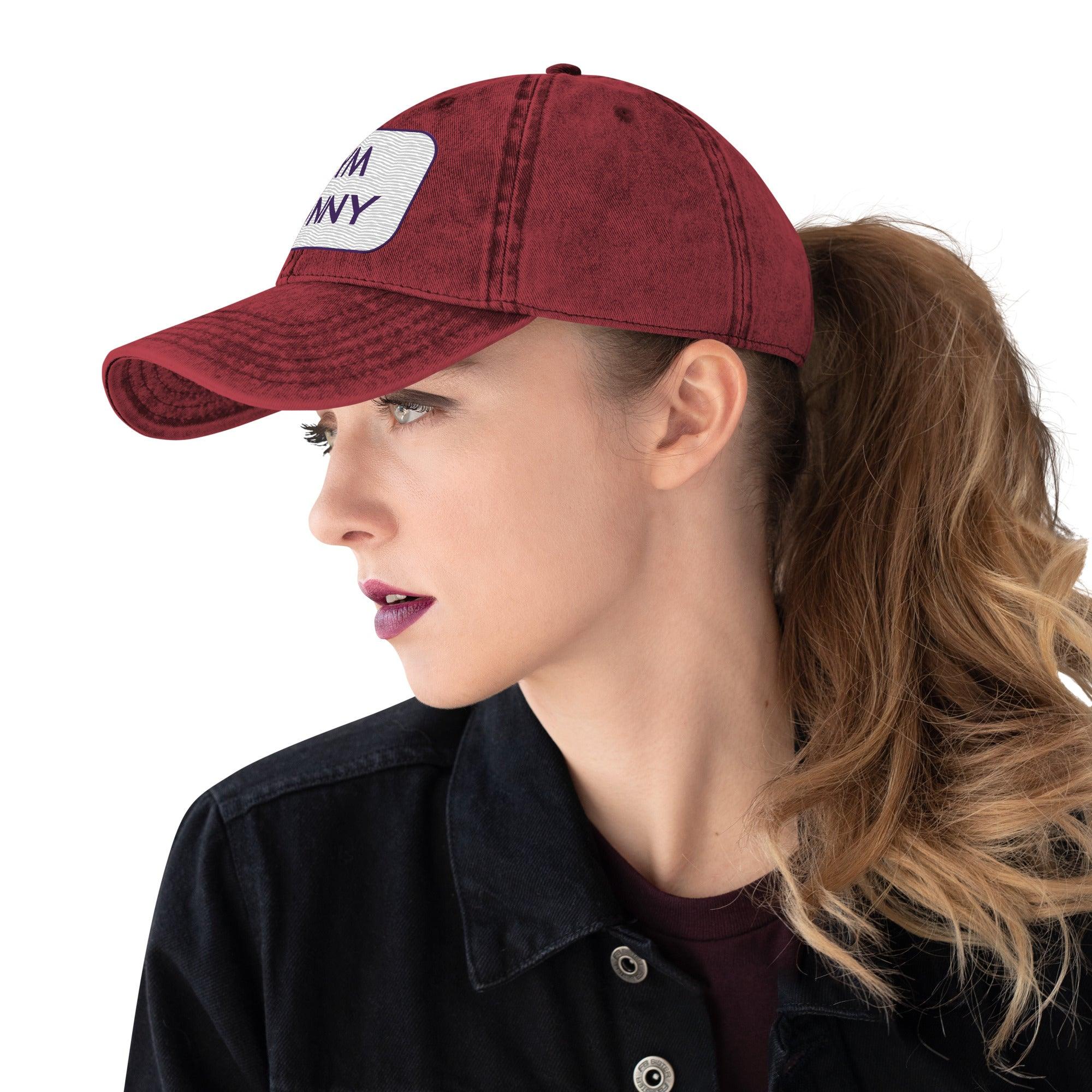 'Gym Bunny' Vintage Cotton Twill Cap - POMA Graphics