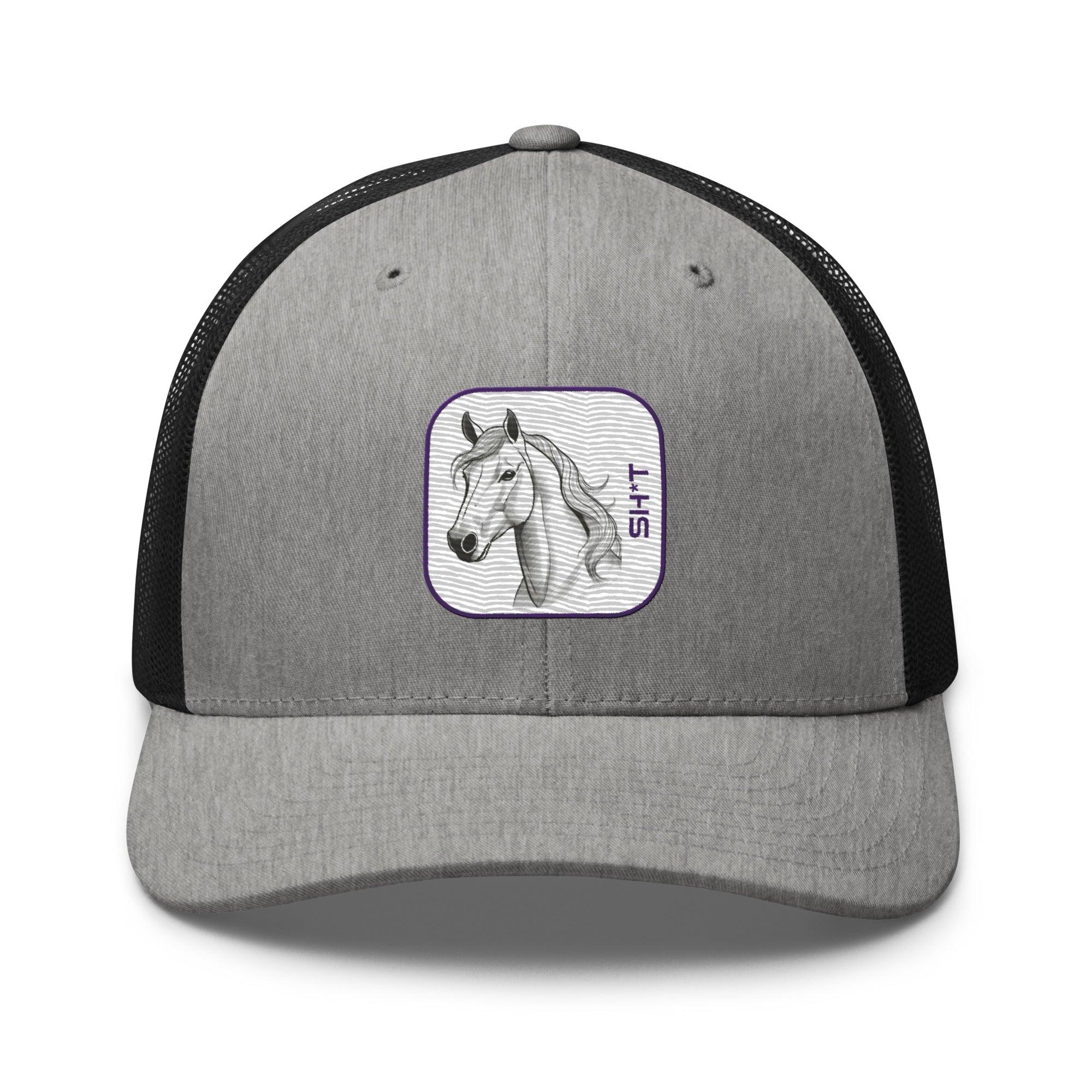 'Horse Sh*t' Retro Trucker Cap - POMA Graphics