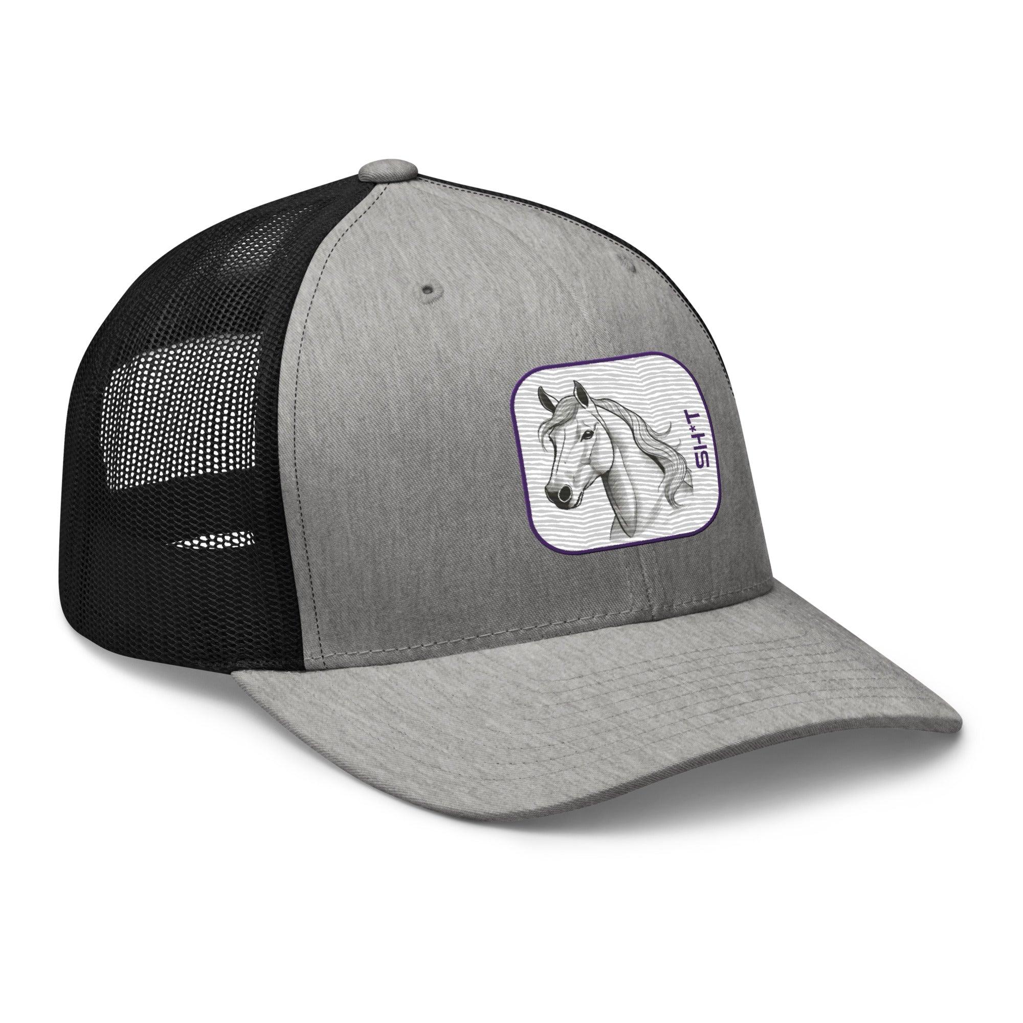 'Horse Sh*t' Retro Trucker Cap - POMA Graphics