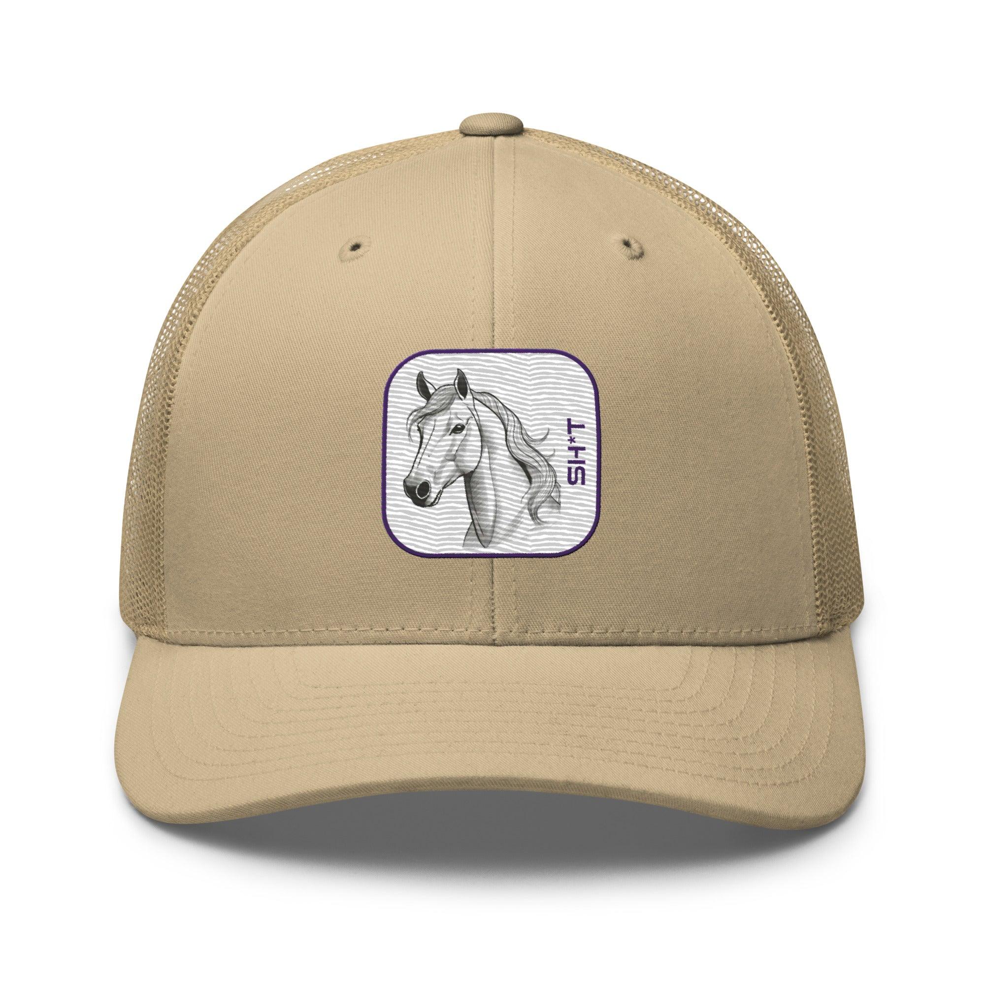 'Horse Sh*t' Retro Trucker Cap - POMA Graphics