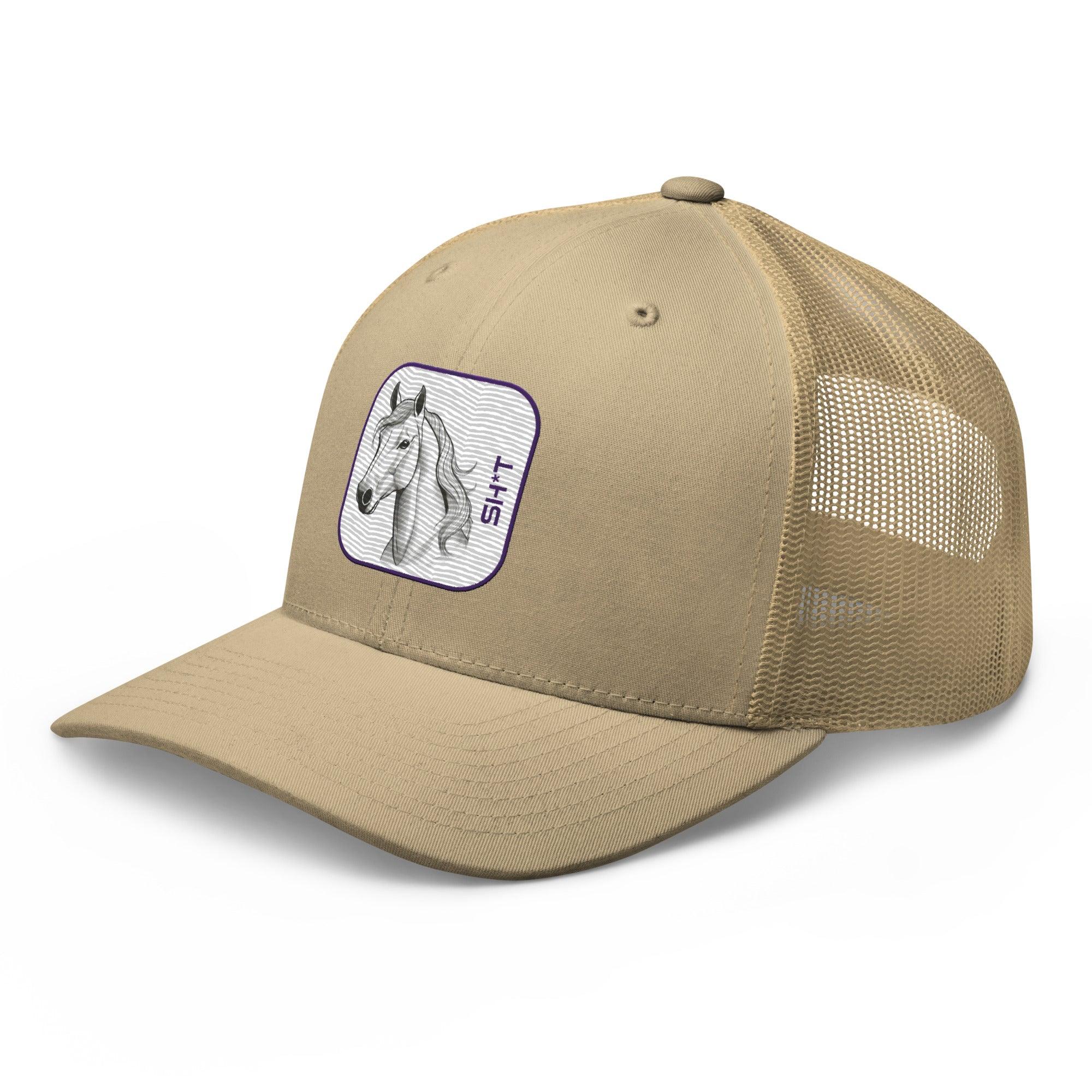 'Horse Sh*t' Retro Trucker Cap - POMA Graphics