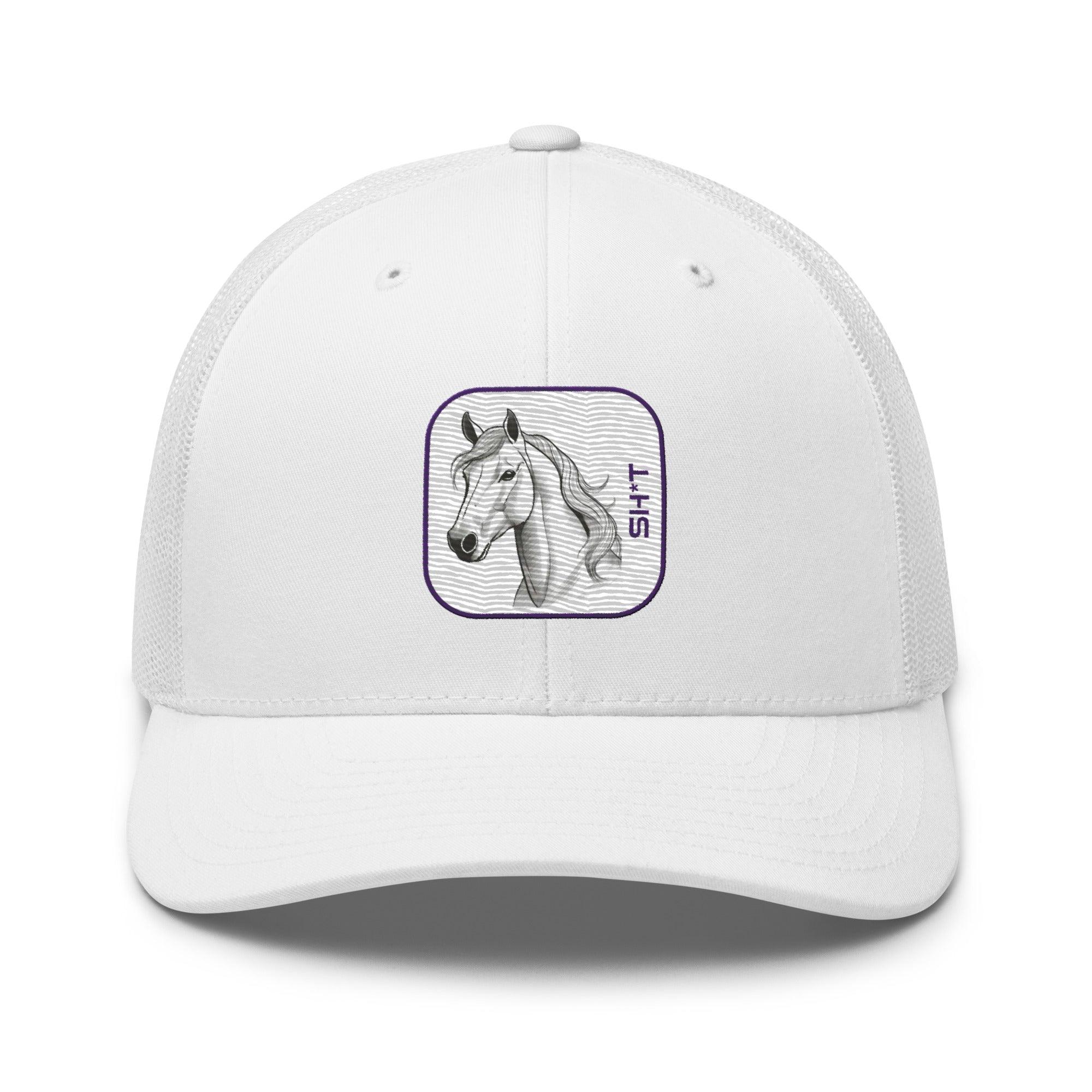 'Horse Sh*t' Retro Trucker Cap - POMA Graphics