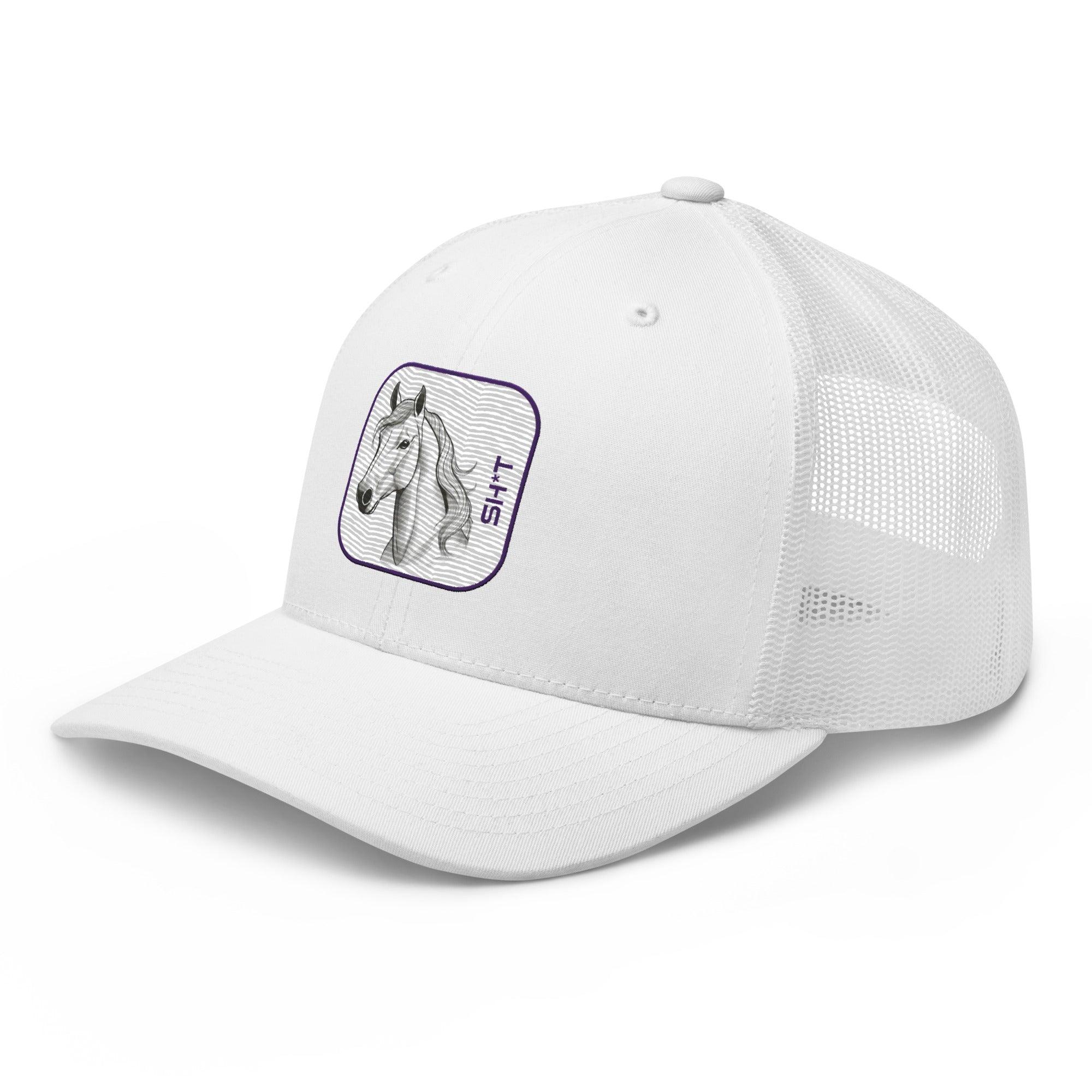 'Horse Sh*t' Retro Trucker Cap - POMA Graphics