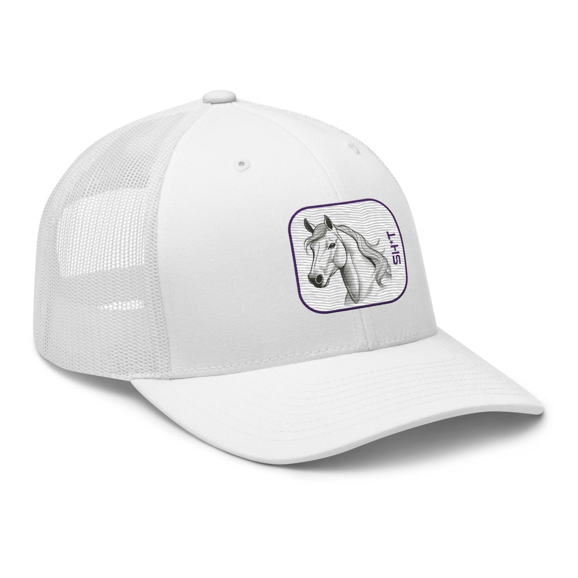 'Horse Sh*t' Retro Trucker Cap - POMA Graphics