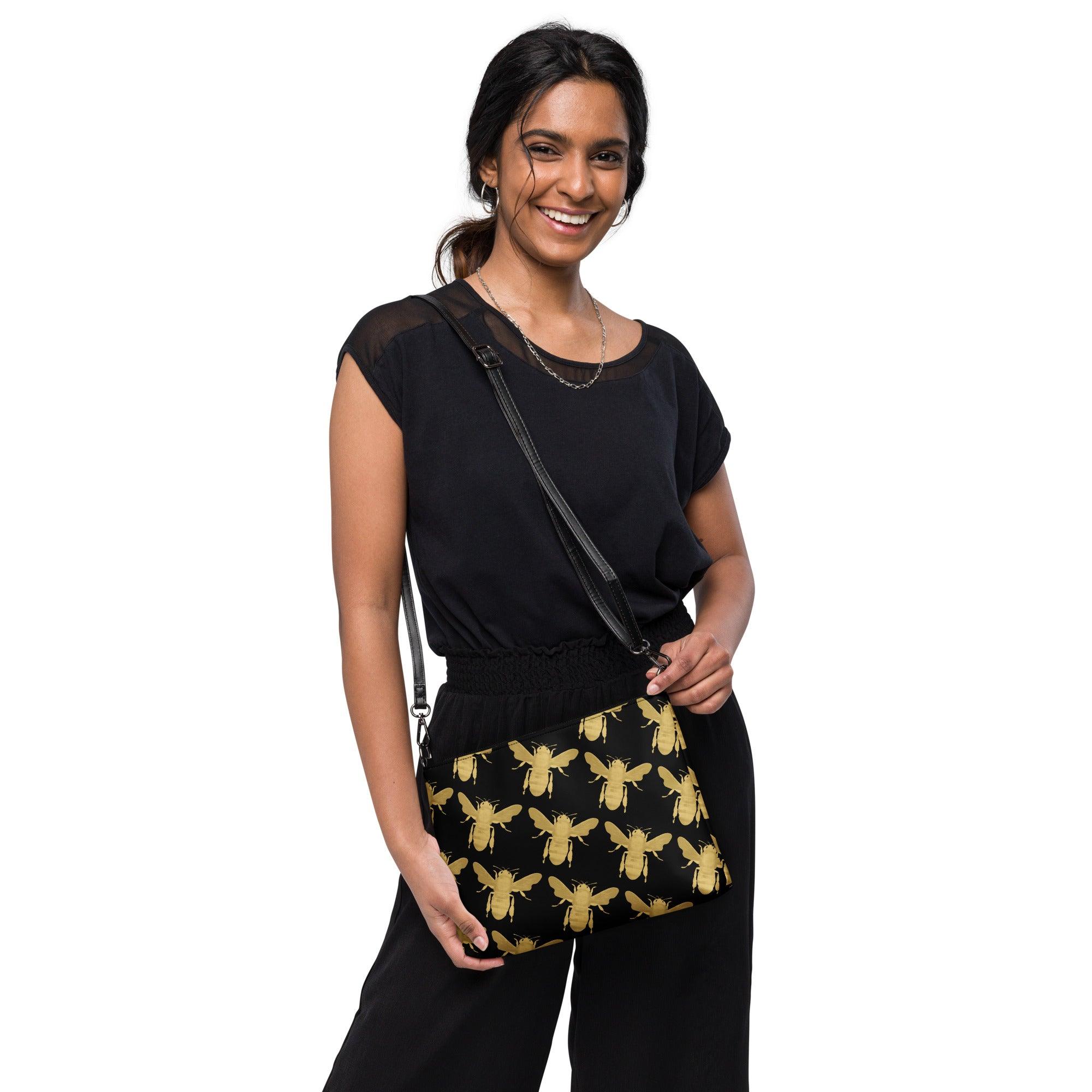 'POMA Bee' Black Crossbody bag - POMA Graphics