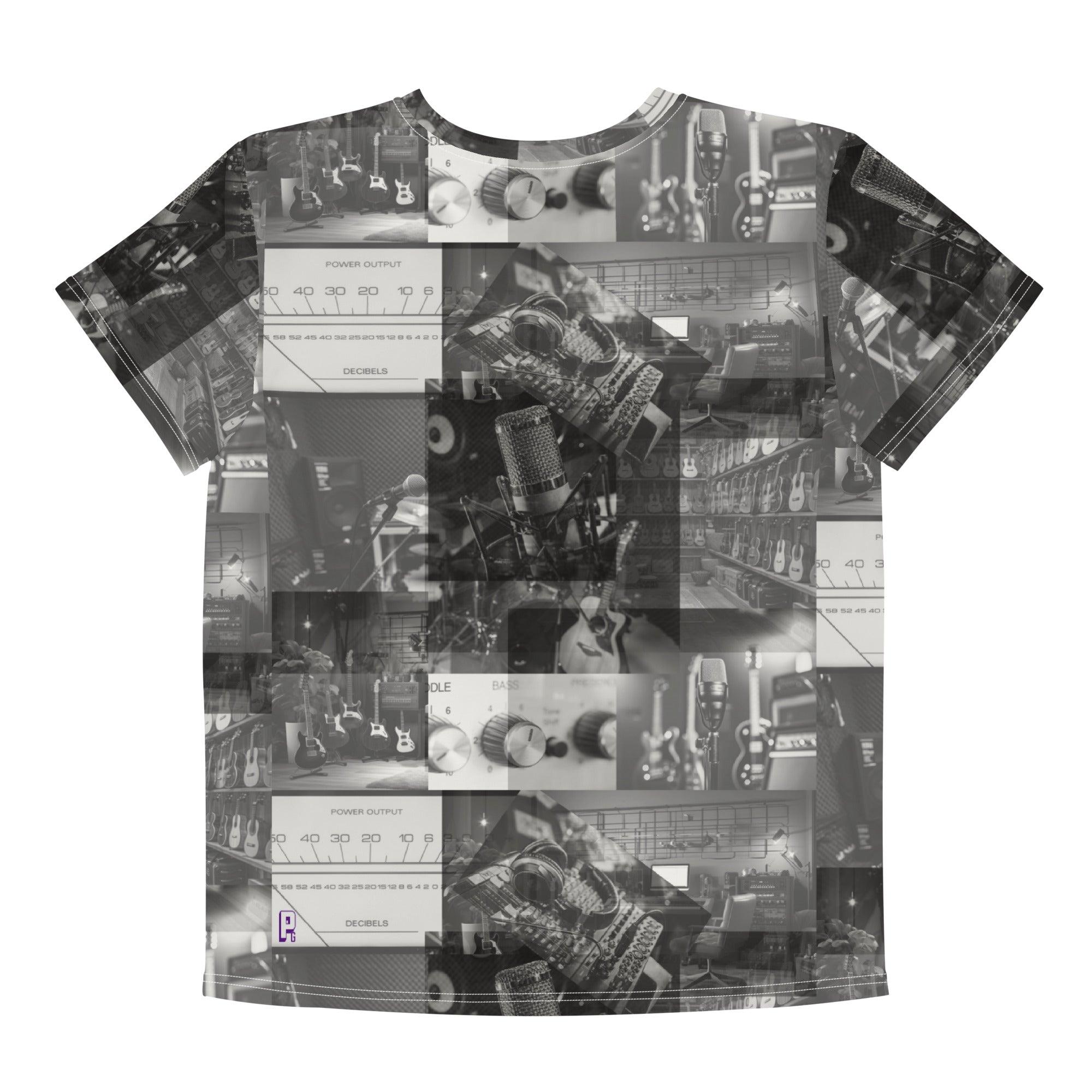 'Recording Studio' Baby Tee - All Over Print - POMA Graphics