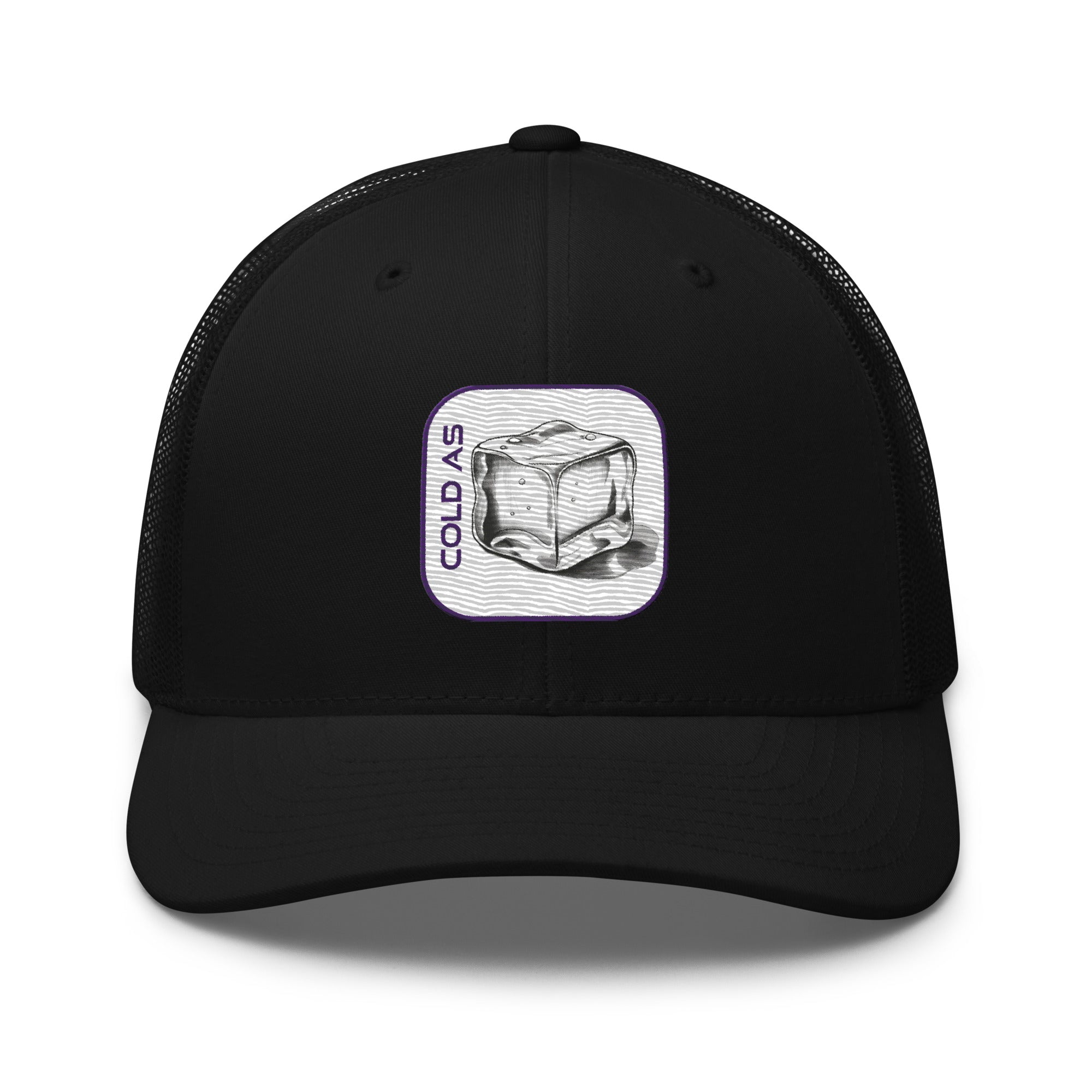 'Cold As Ice' Retro Trucker Cap - POMA Graphics