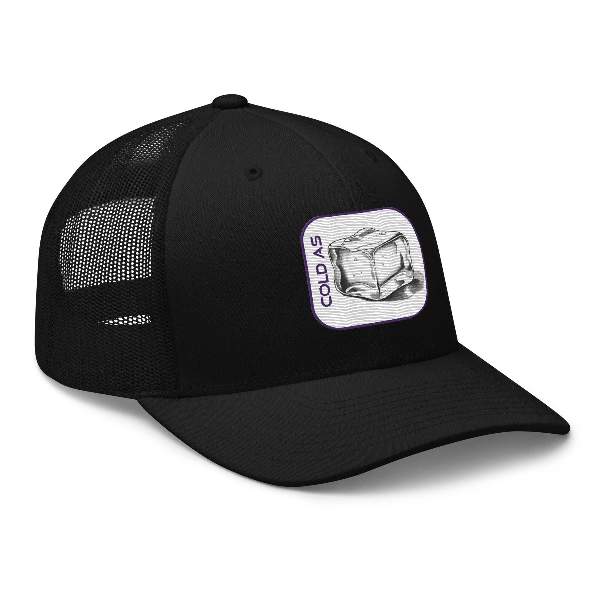 'Cold As Ice' Retro Trucker Cap - POMA Graphics