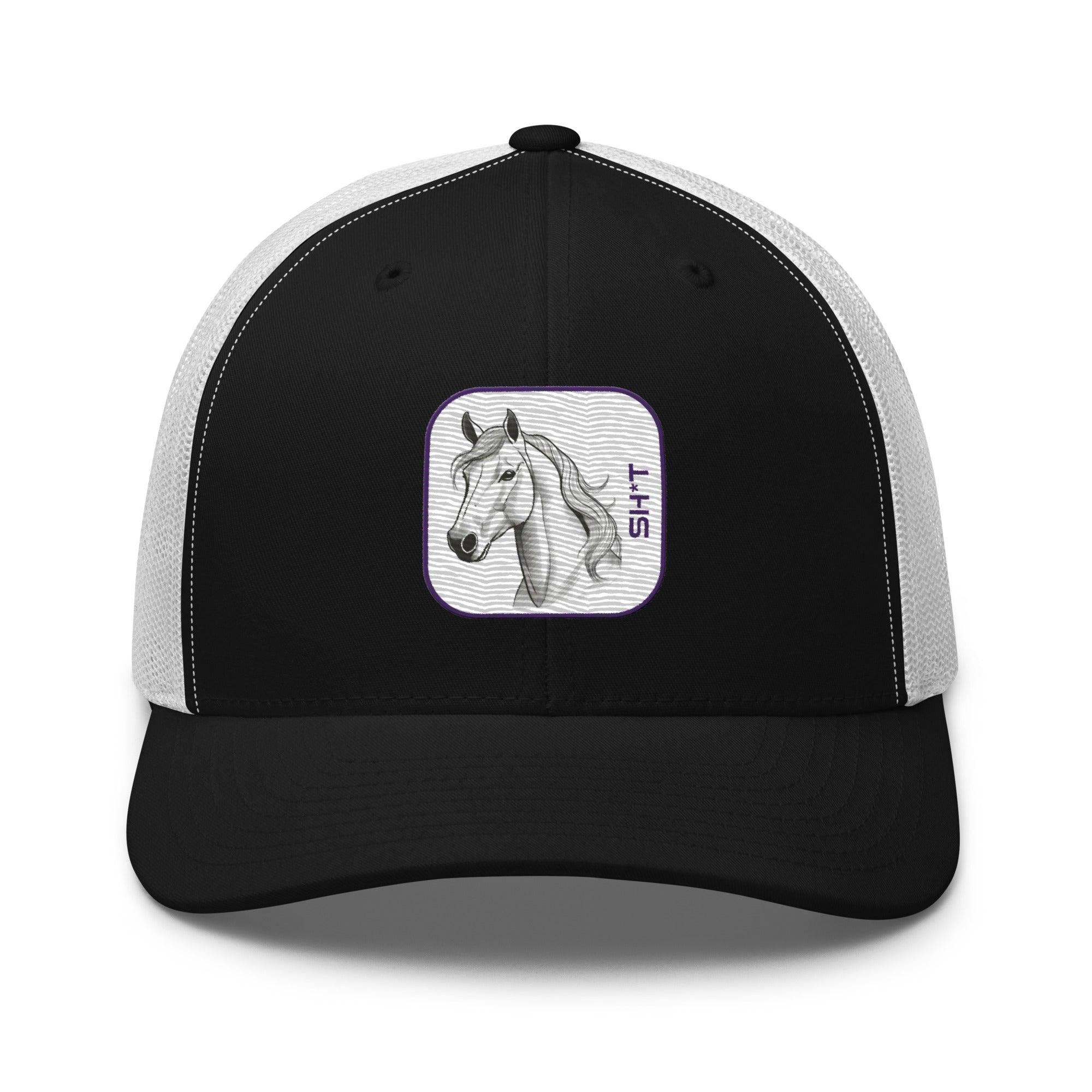 'Horse Sh*t' Retro Trucker Cap - POMA Graphics