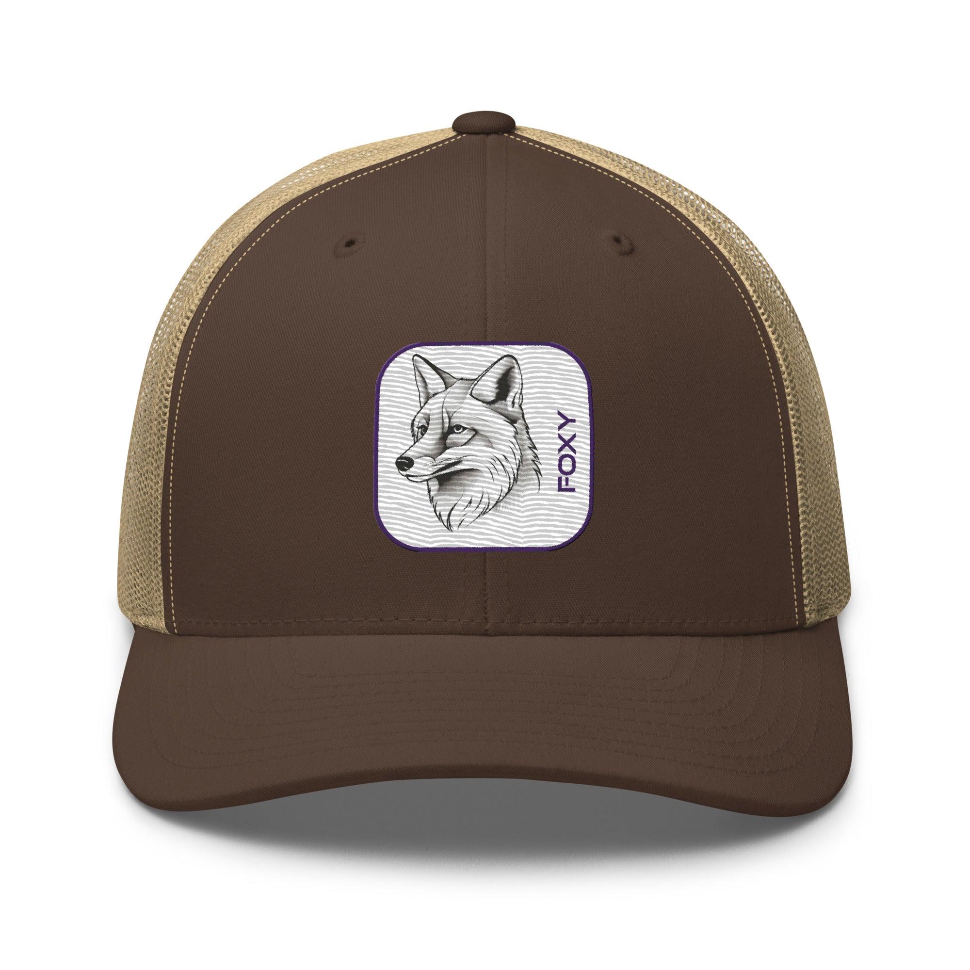 'Foxy' Retro Trucker Cap - POMA Graphics