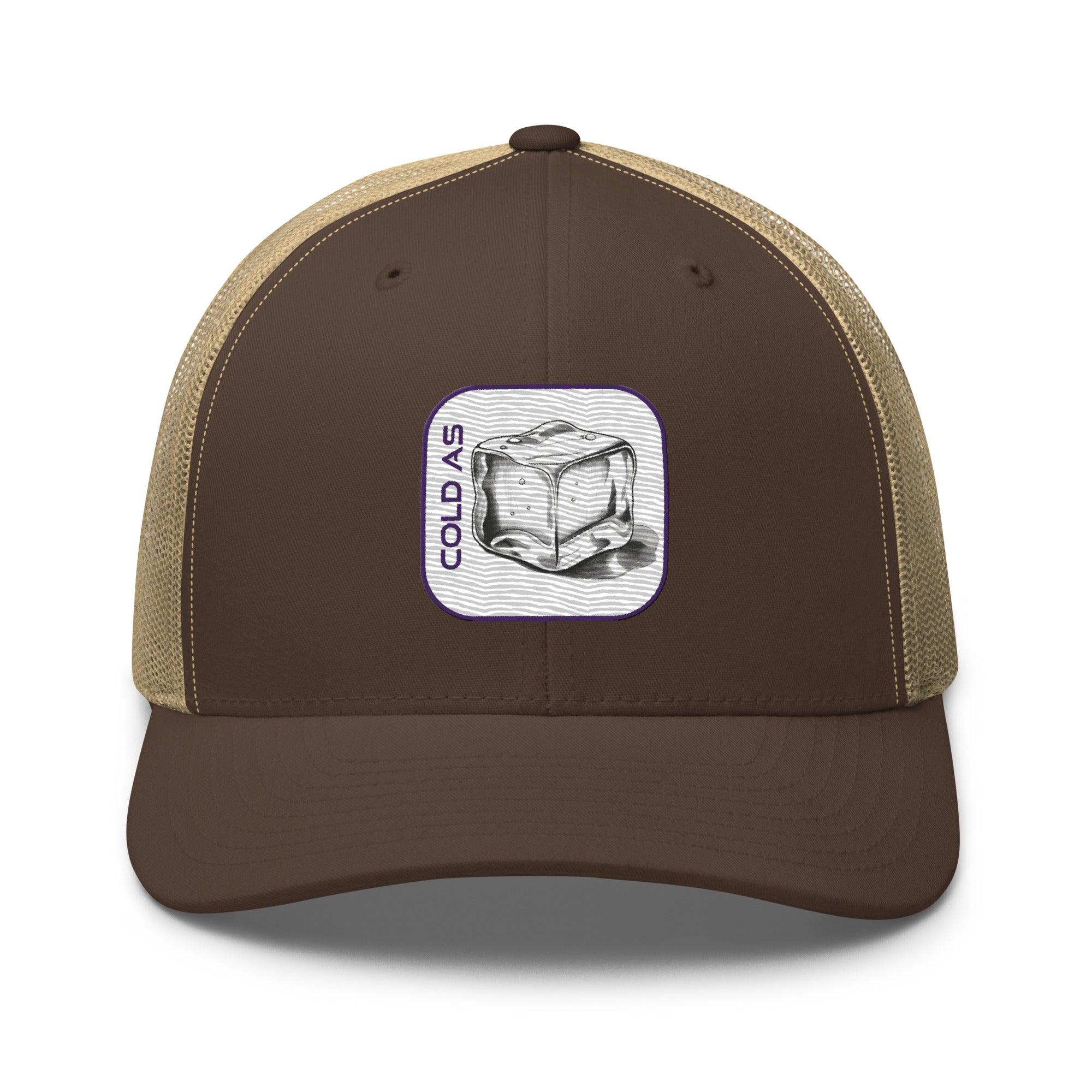 'Cold As Ice' Retro Trucker Cap - POMA Graphics