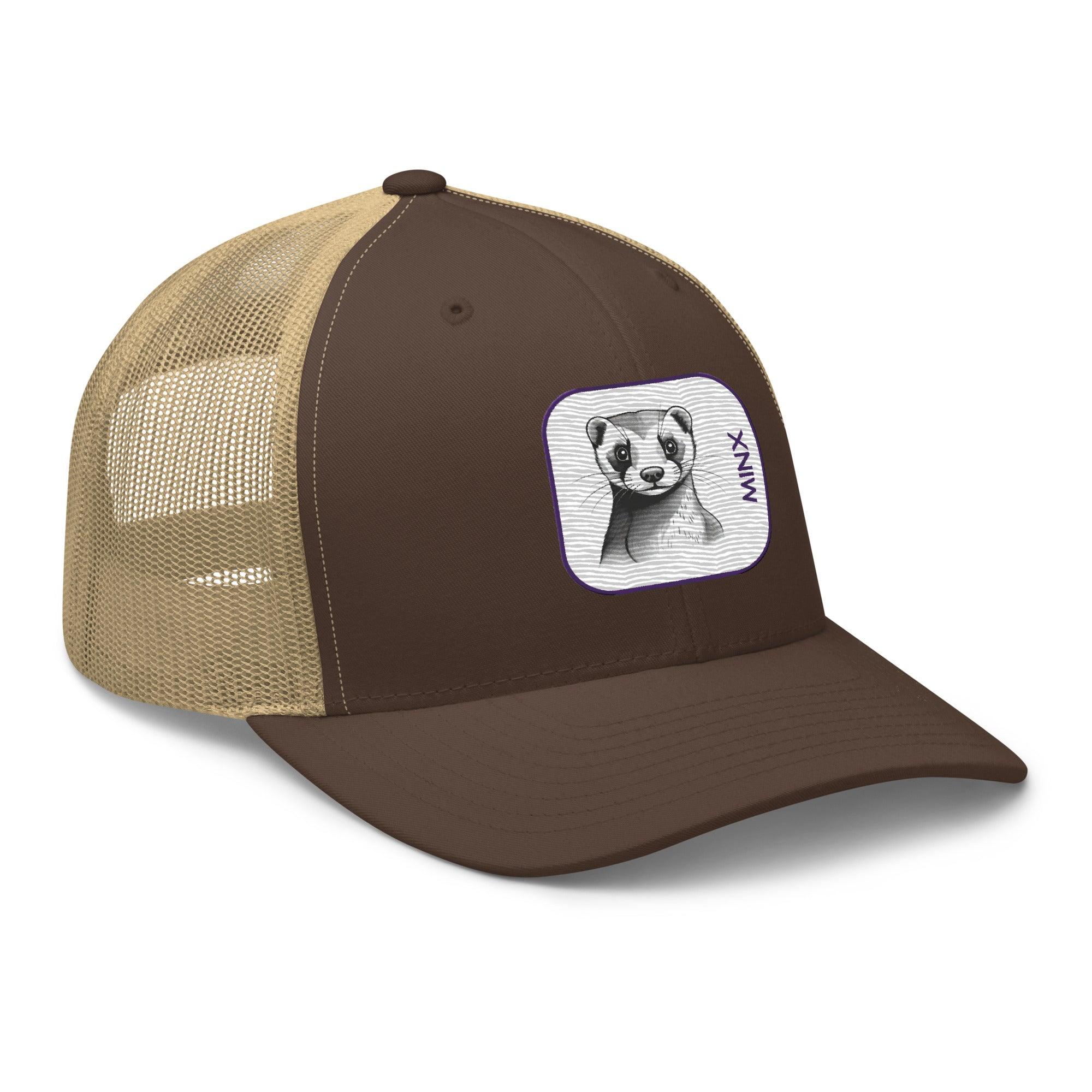 'Minx' Retro Trucker Cap - POMA Graphics