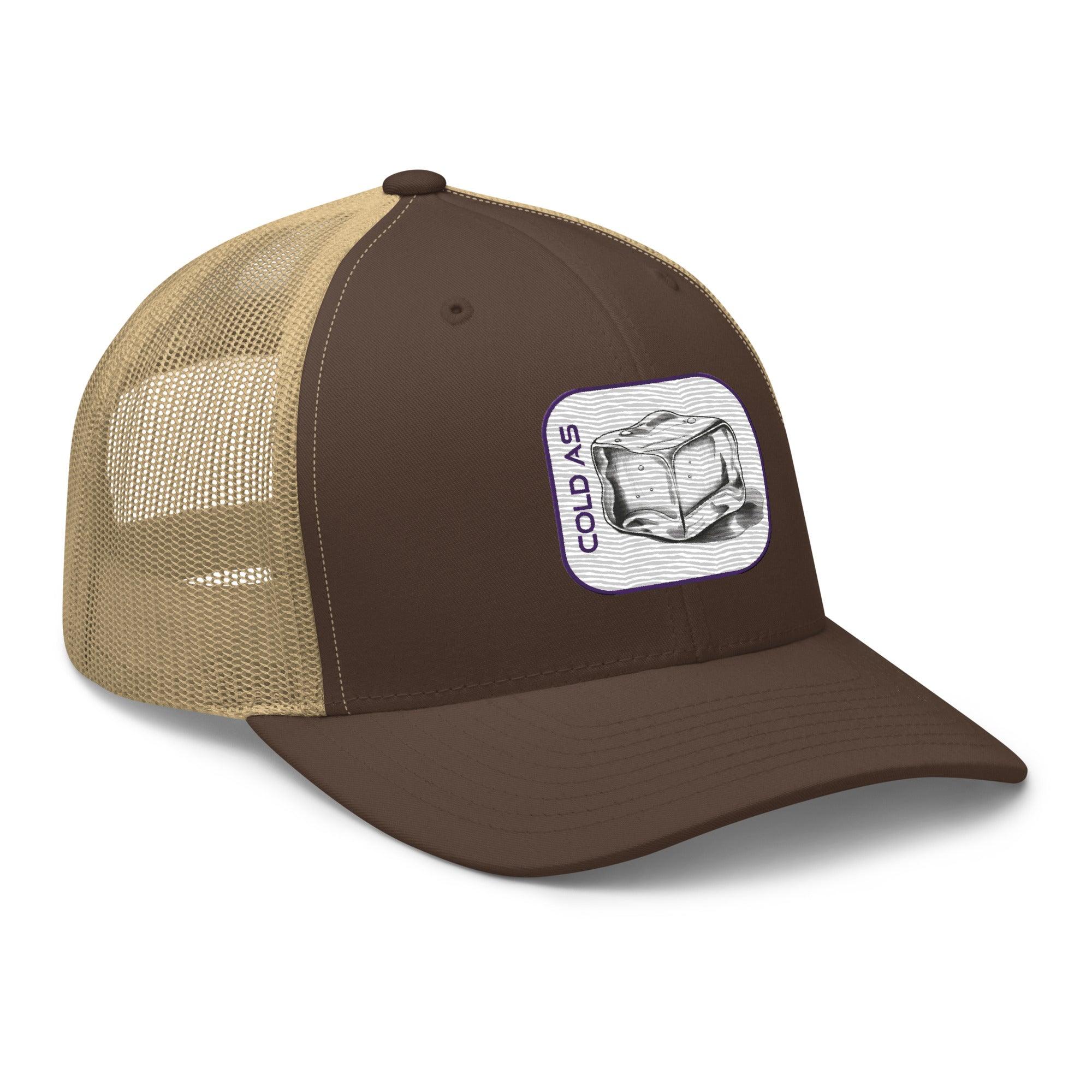 'Cold As Ice' Retro Trucker Cap - POMA Graphics