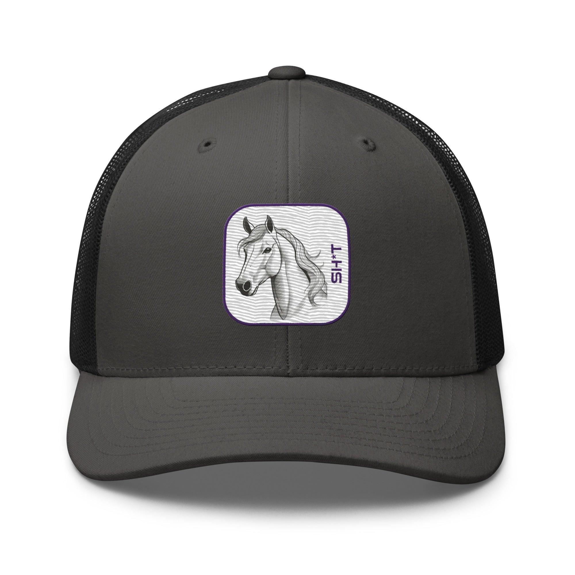 'Horse Sh*t' Retro Trucker Cap - POMA Graphics