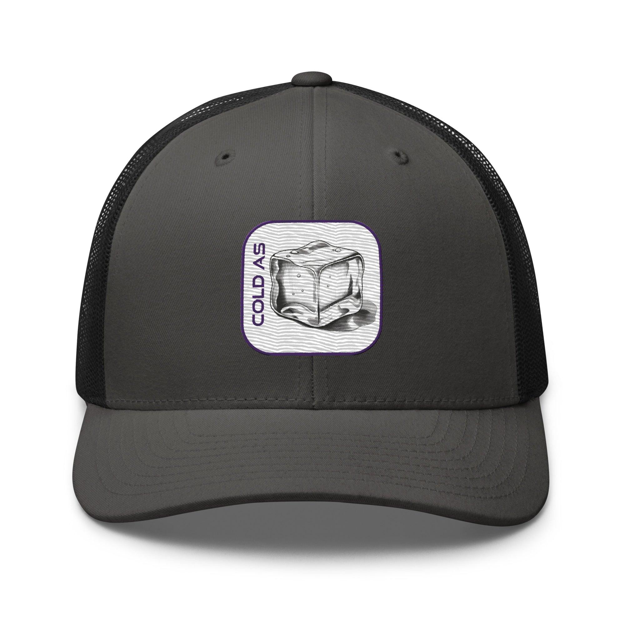 'Cold As Ice' Retro Trucker Cap - POMA Graphics