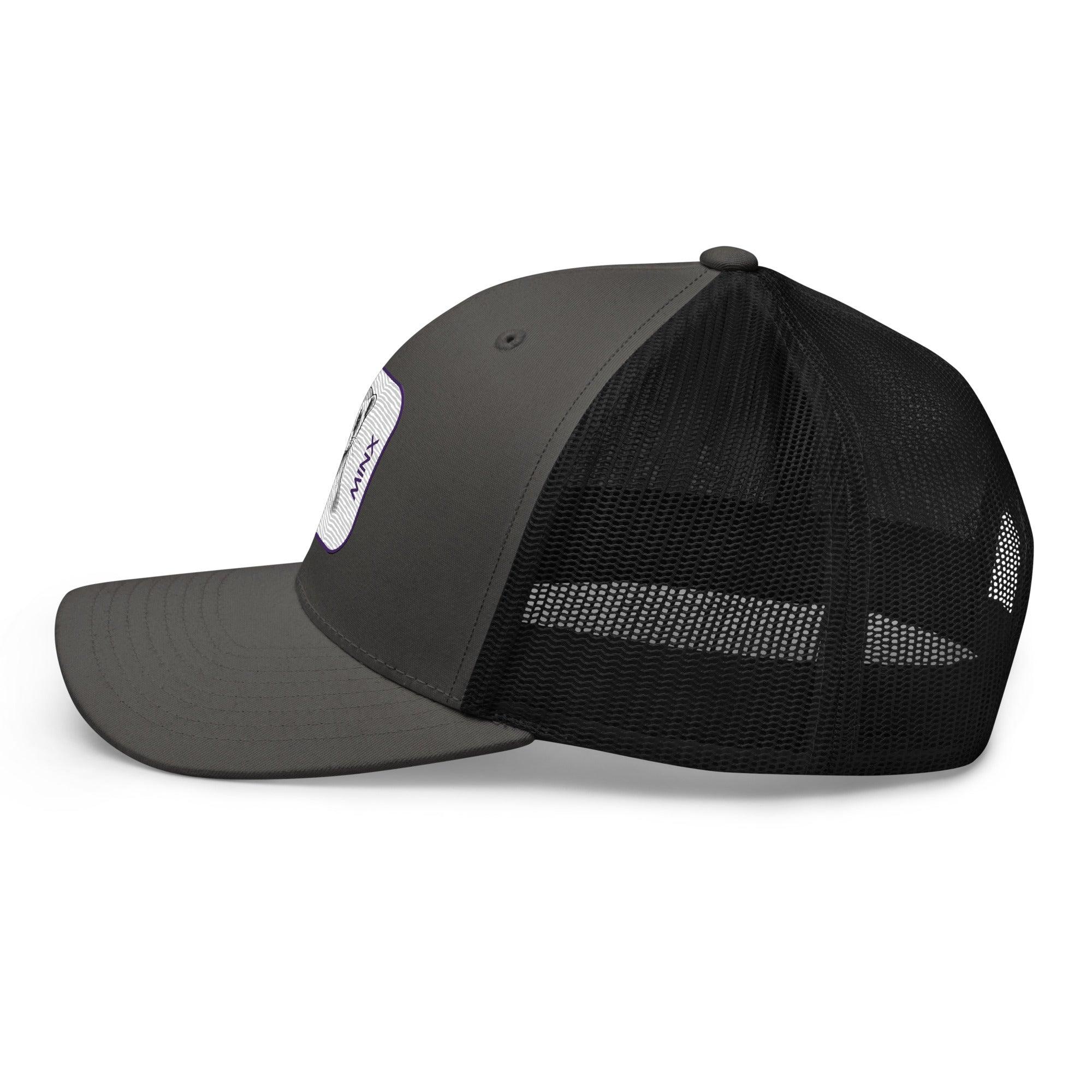 'Minx' Retro Trucker Cap - POMA Graphics