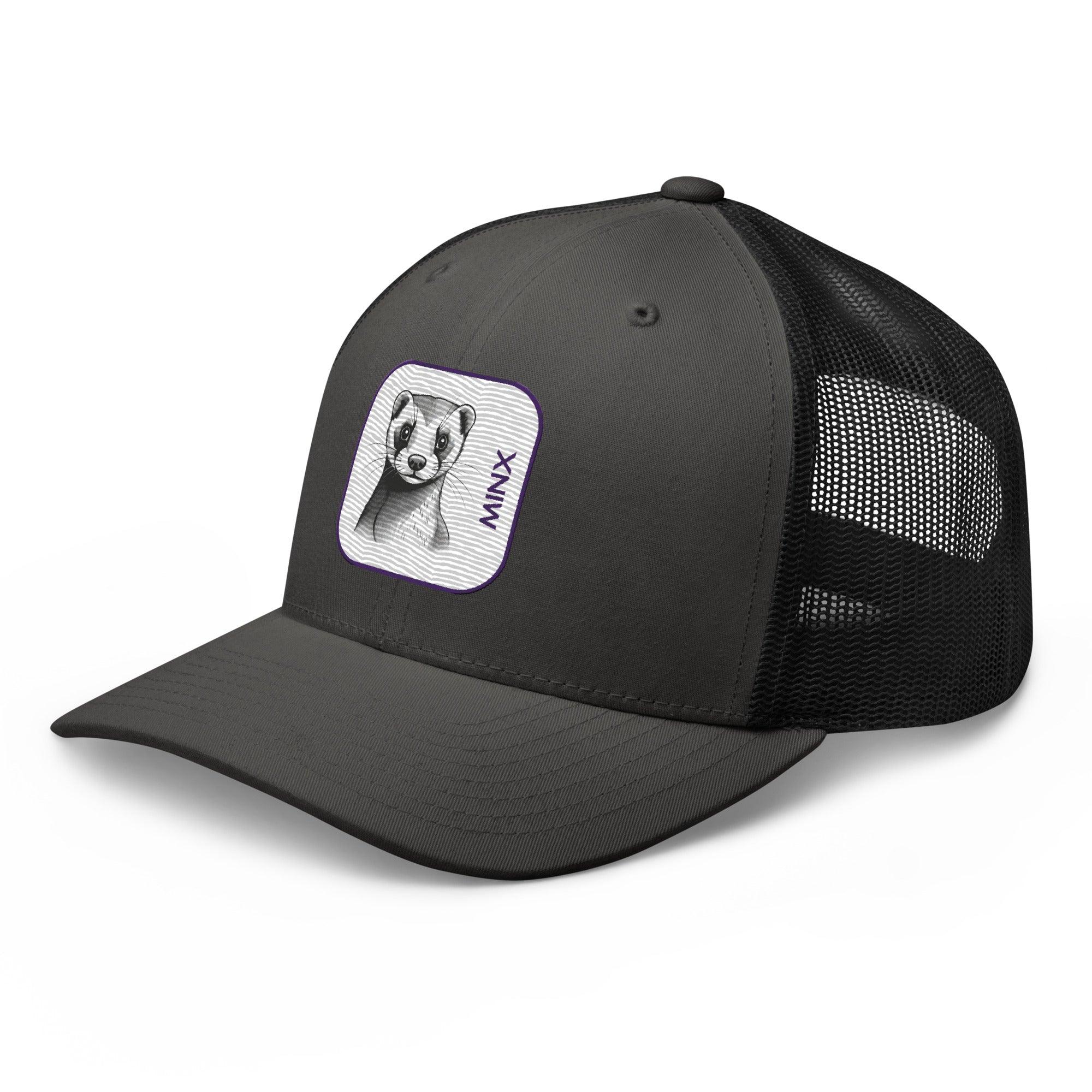 'Minx' Retro Trucker Cap - POMA Graphics