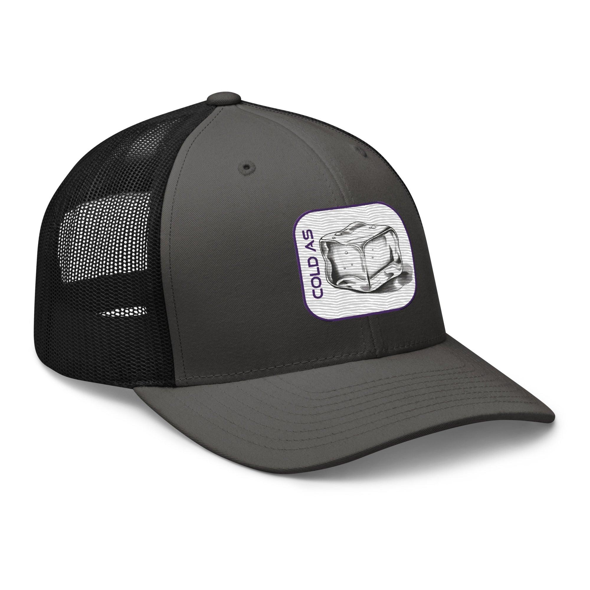 'Cold As Ice' Retro Trucker Cap - POMA Graphics