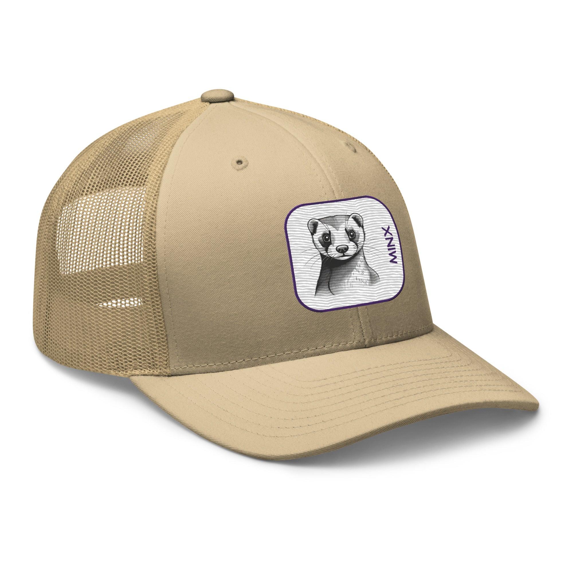 'Minx' Retro Trucker Cap - POMA Graphics